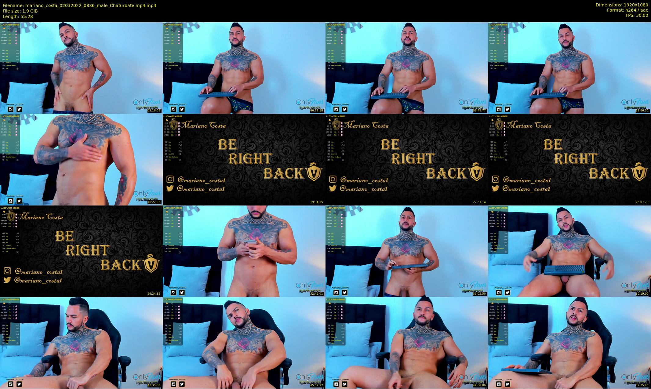mariano_costa — 56 minute Chaturbate male cam show recording, 1080p, Mar 2, 2022
