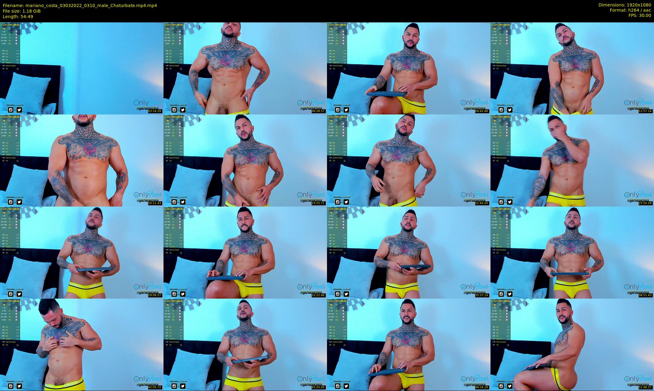 mariano_costa — 55 minute Chaturbate male cam show recording, 1080p, Mar 3, 2022