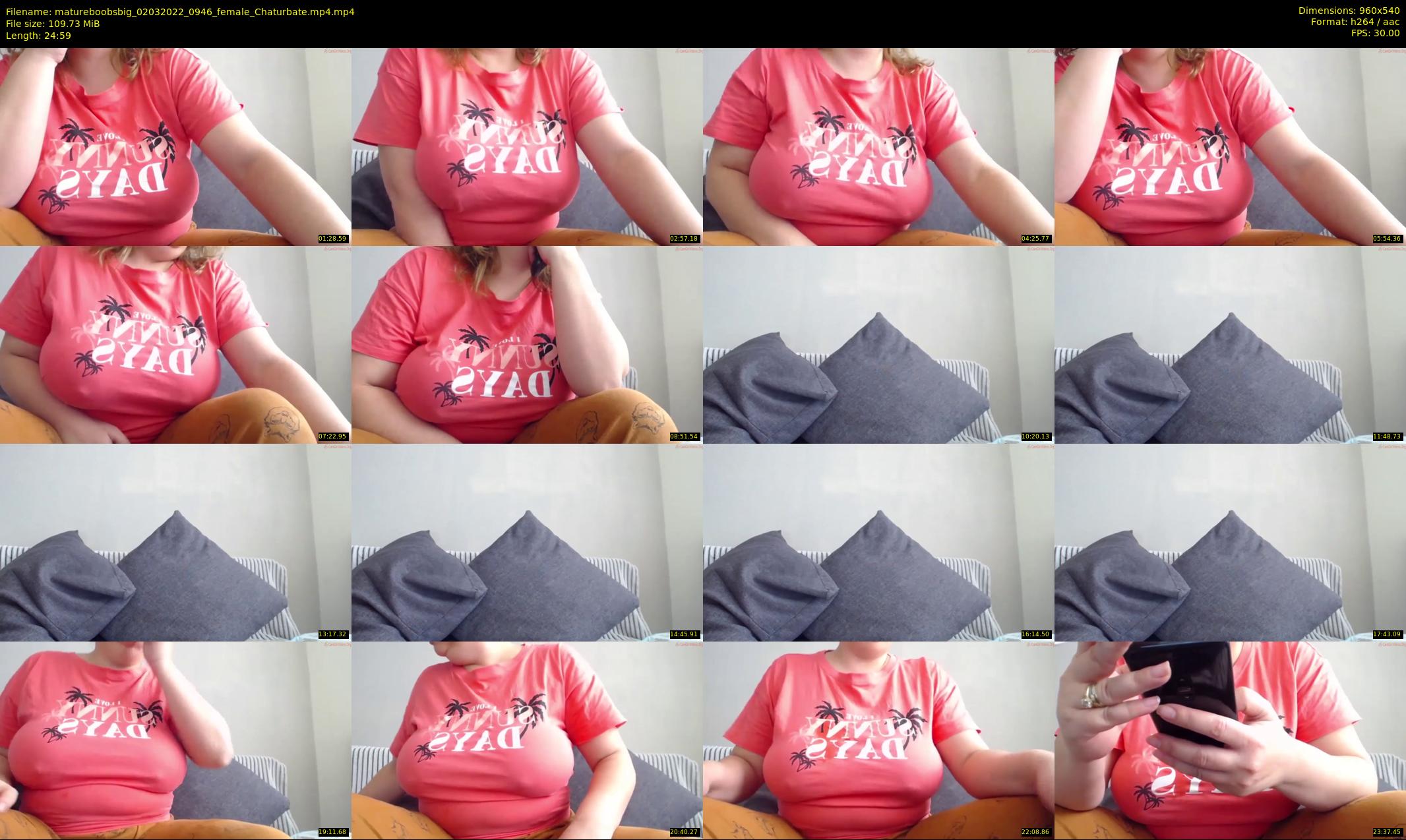 matureboobsbig — 25 minute Chaturbate female cam show recording, 480p, Mar 2, 2022