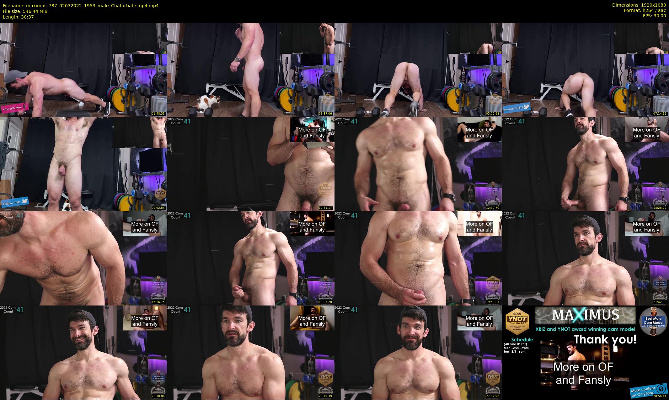 maximus_787 — 31 minute Chaturbate male cam show recording, 1080p, Mar 2, 2022