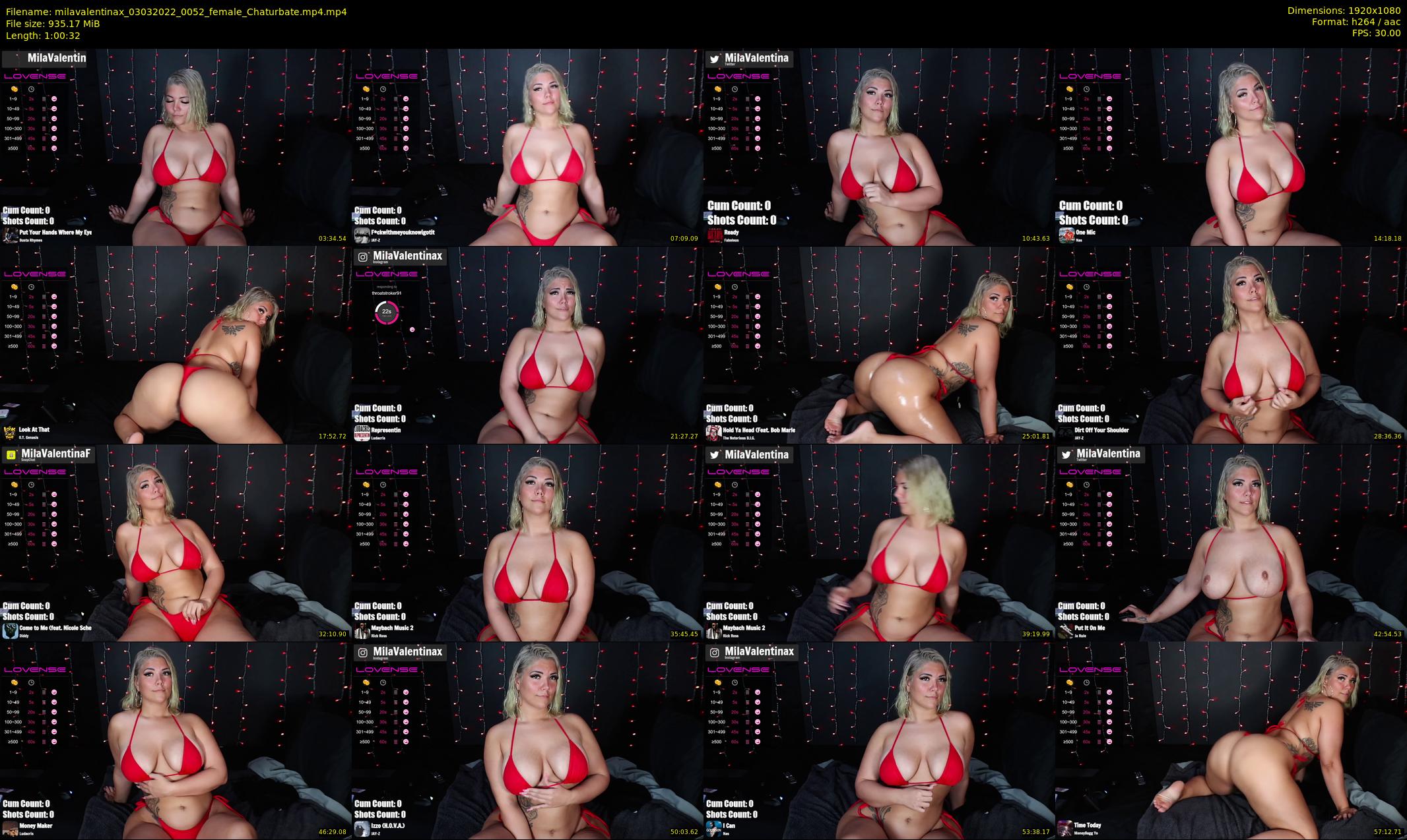 milavalentinax — 61 minute Chaturbate female cam show recording, 1080p, Mar 3, 2022