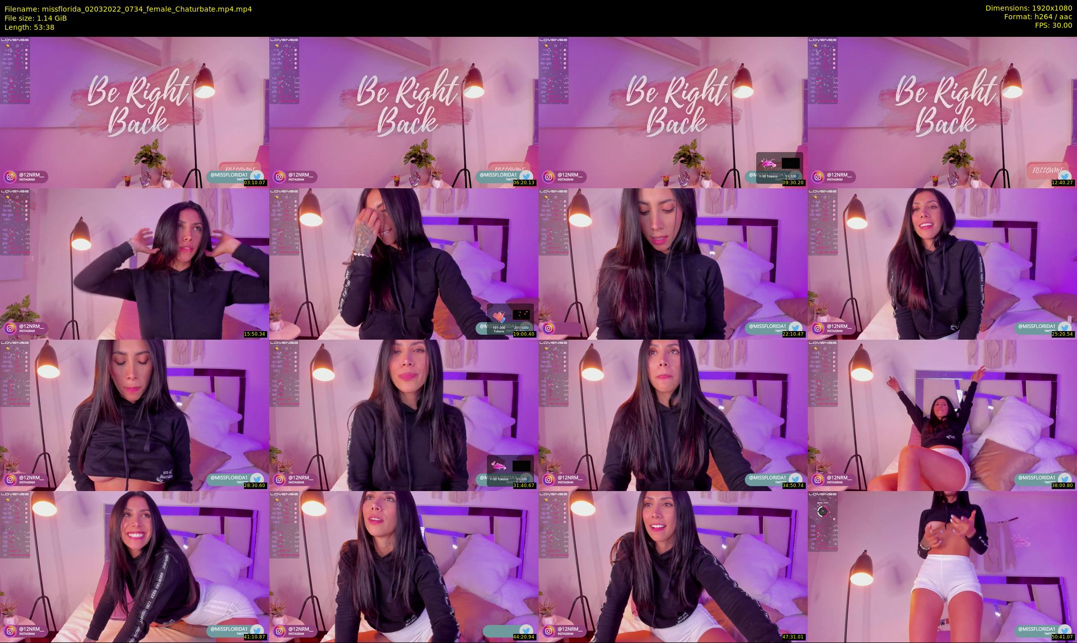 missflorida — 54 minute Chaturbate female cam show recording, 1080p, Mar 2, 2022