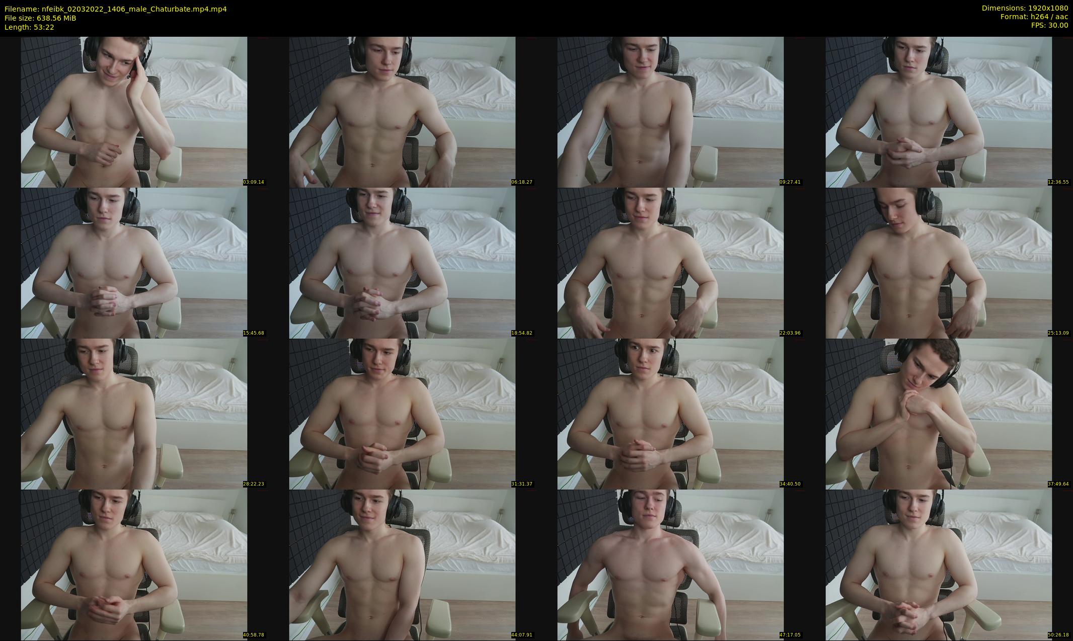 nfeibk — 54 minute Chaturbate male cam show recording, 1080p, Mar 2, 2022