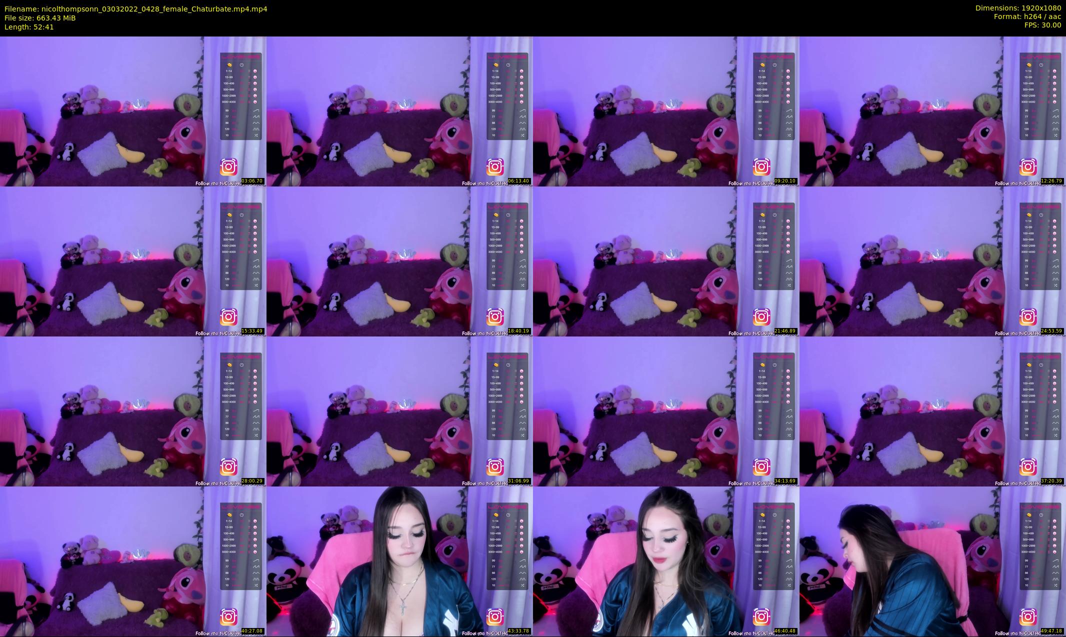 nicolthompsonn — 53 minute Chaturbate female cam show recording, 1080p, Mar 3, 2022