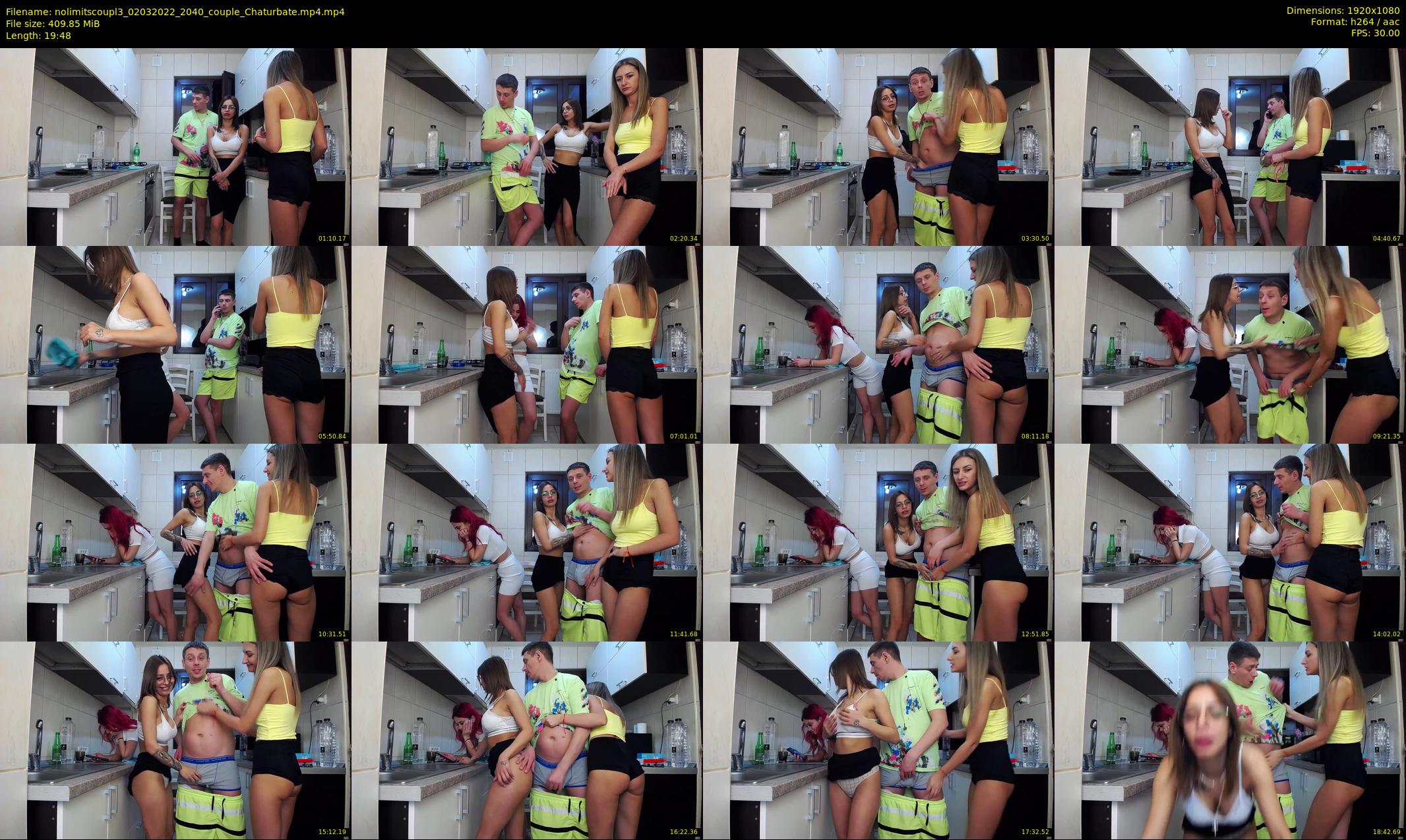 nolimitscoupl3 — 20 minute Chaturbate couple cam show recording, 1080p, Mar 2, 2022