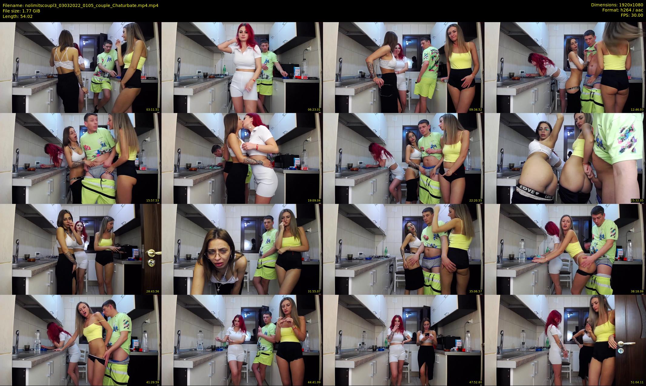 nolimitscoupl3 — 55 minute Chaturbate couple cam show recording, 1080p, Mar 3, 2022
