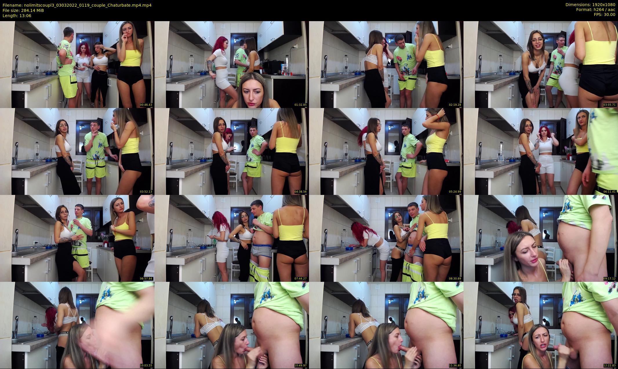 nolimitscoupl3 — 14 minute Chaturbate couple cam show recording, 1080p, Mar 3, 2022