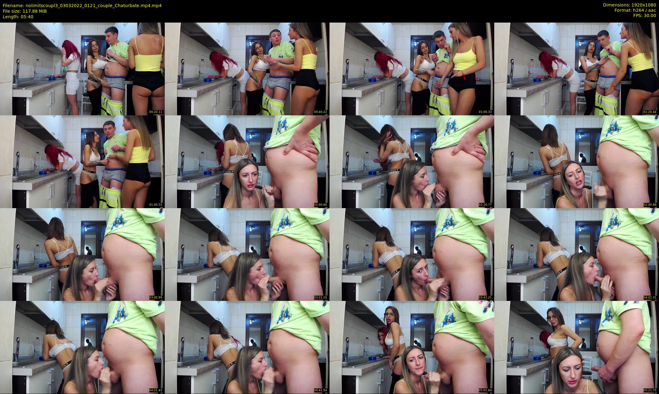 nolimitscoupl3 — 6 minute Chaturbate couple cam show recording, 1080p, Mar 3, 2022
