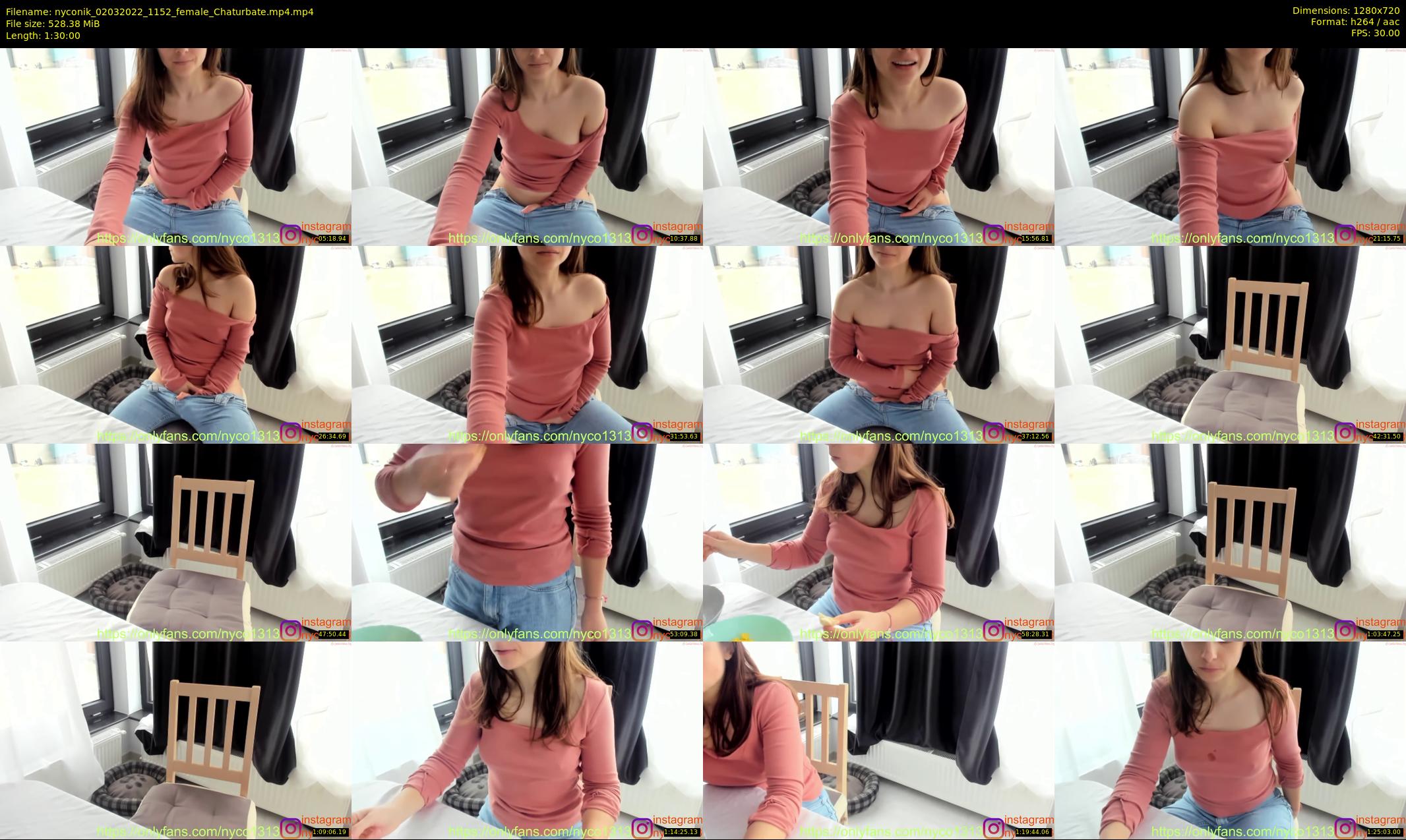 nyconik — 90 minute Chaturbate female cam show recording, 720p, Mar 2, 2022