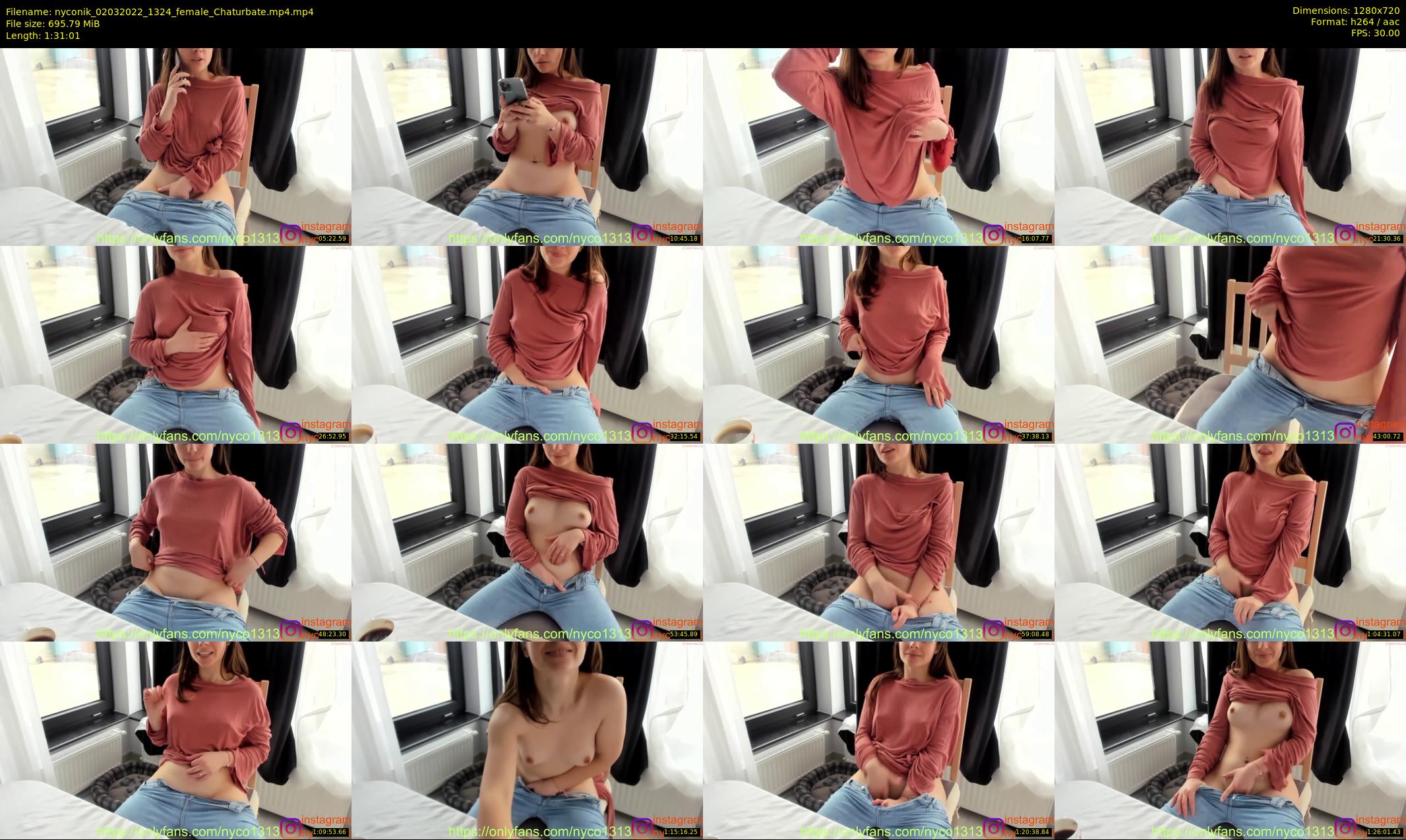 nyconik — 92 minute Chaturbate female cam show recording, 720p, Mar 2, 2022