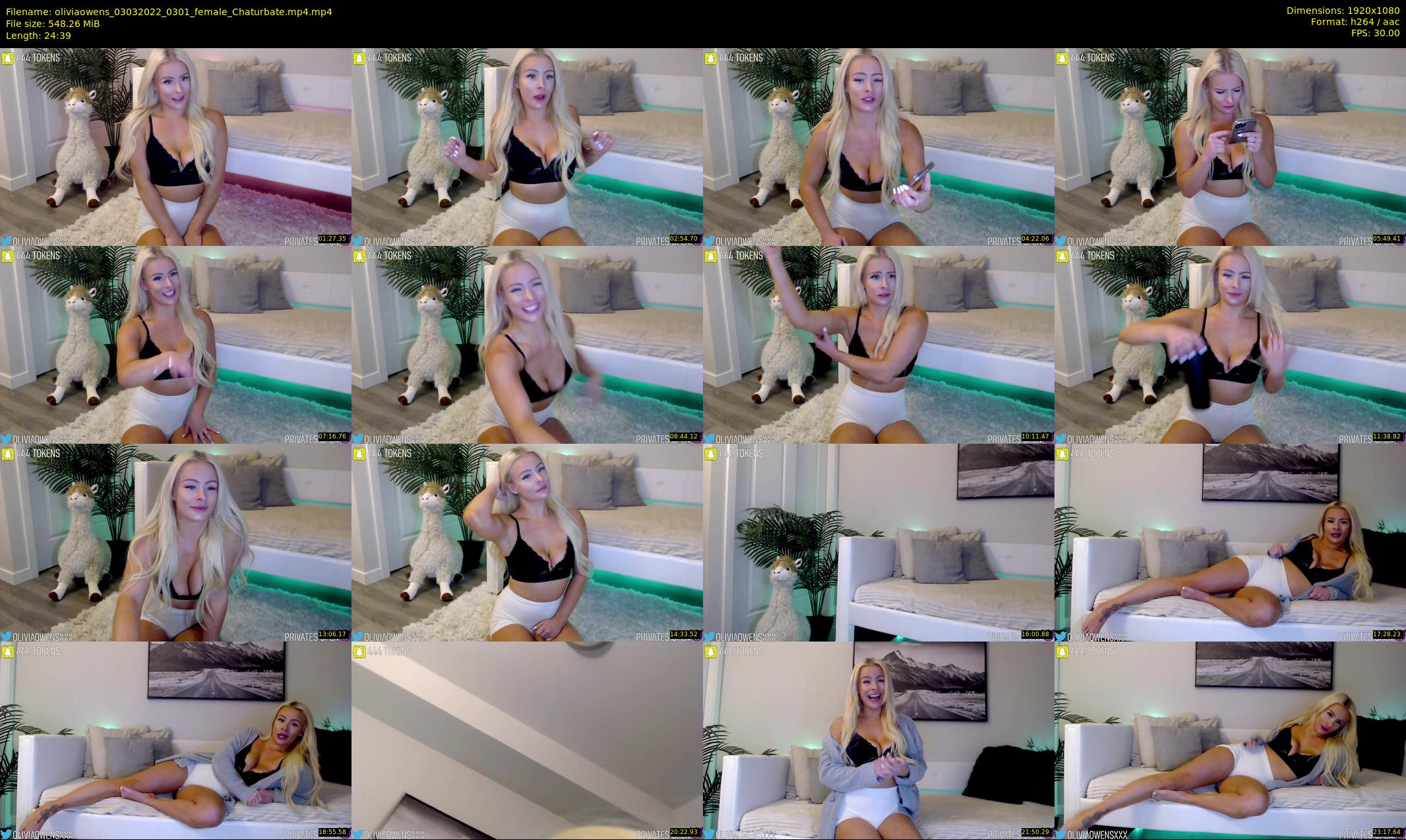 oliviaowens — 25 minute Chaturbate female cam show recording, 1080p, Mar 3, 2022