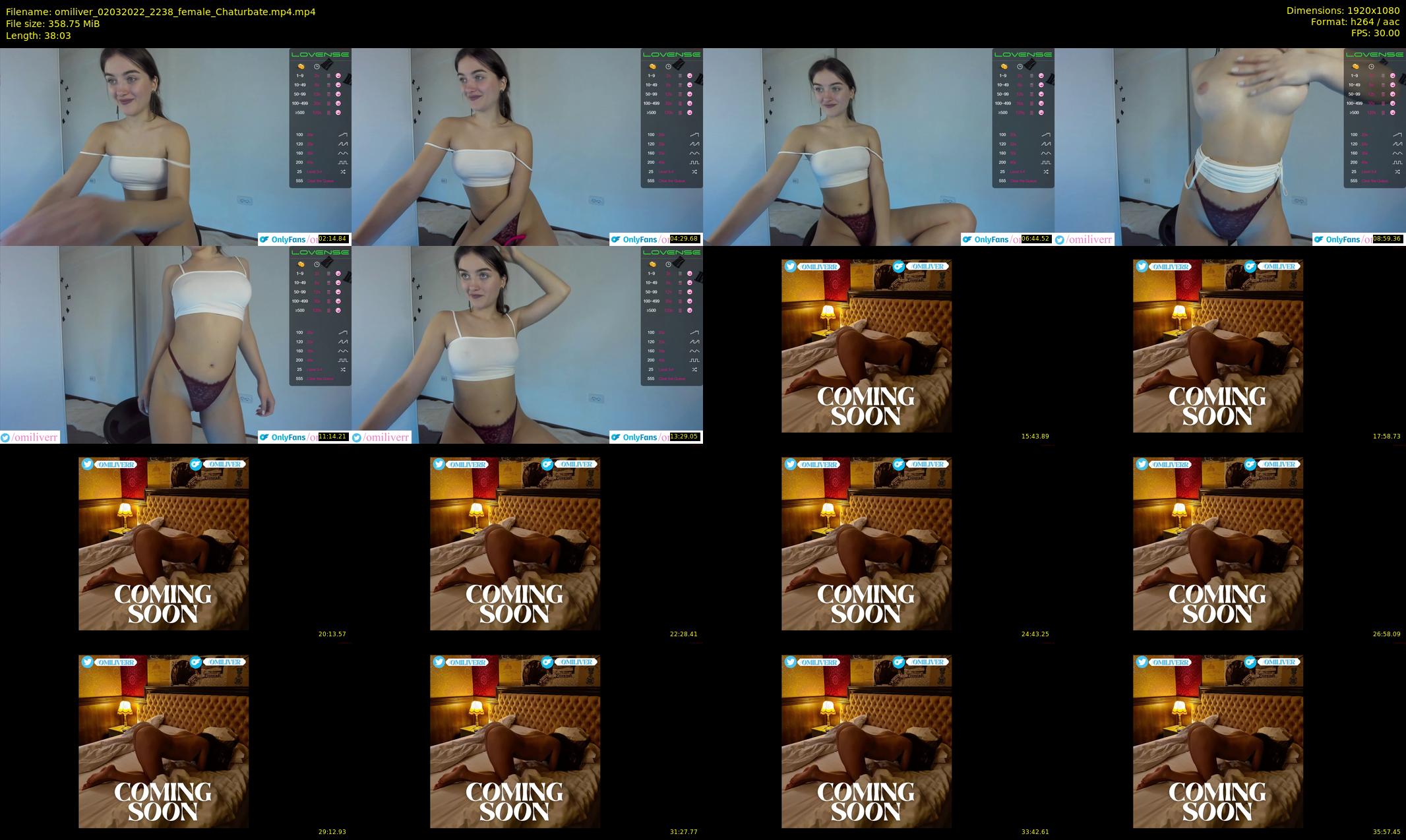 omiliver — 39 minute Chaturbate female cam show recording, 1080p, Mar 2, 2022
