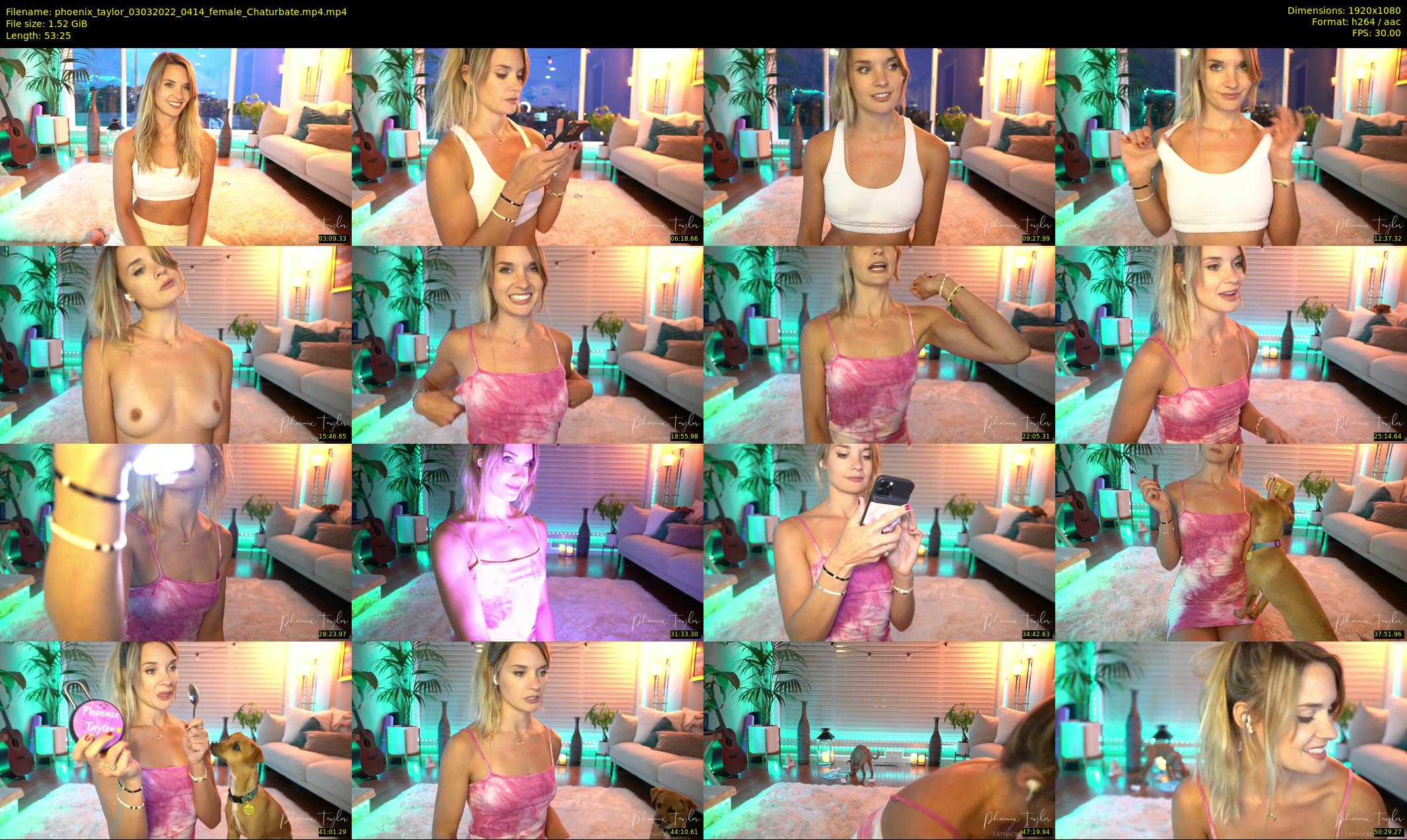 phoenix_taylor — 54 minute Chaturbate female cam show recording, 1080p, Mar 3, 2022