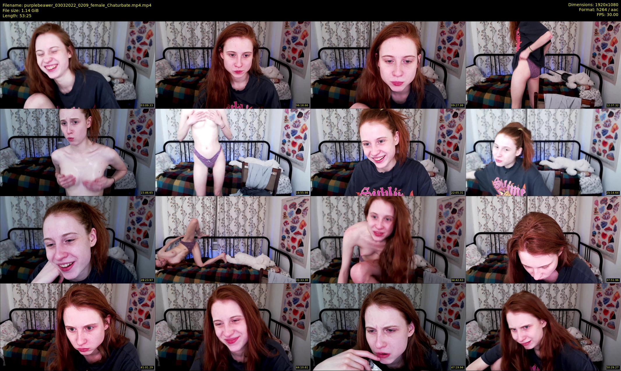 purplebeawer — 54 minute Chaturbate female cam show recording, 1080p, Mar 3, 2022