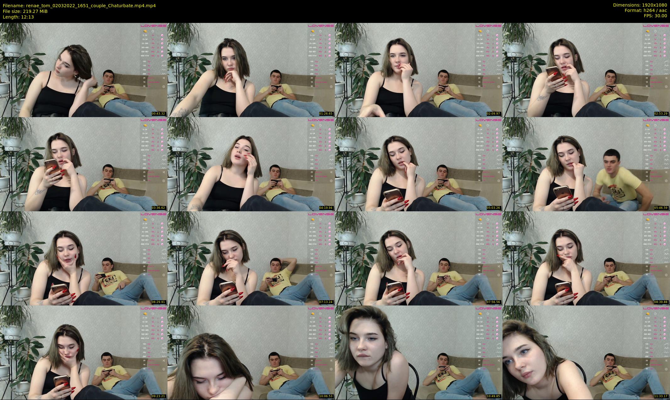 renae_tom — 13 minute Chaturbate couple cam show recording, 1080p, Mar 2, 2022