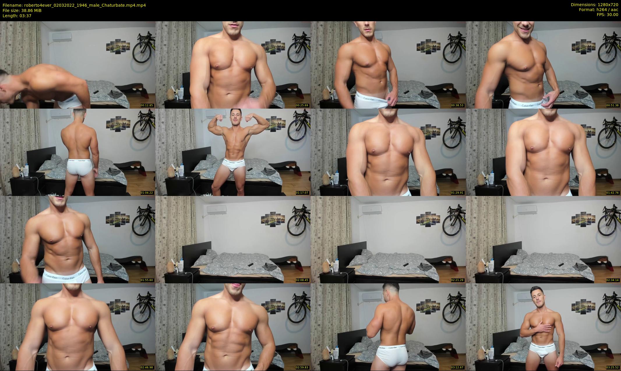 roberto4ever — 4 minute Chaturbate male cam show recording, 720p, Mar 2, 2022