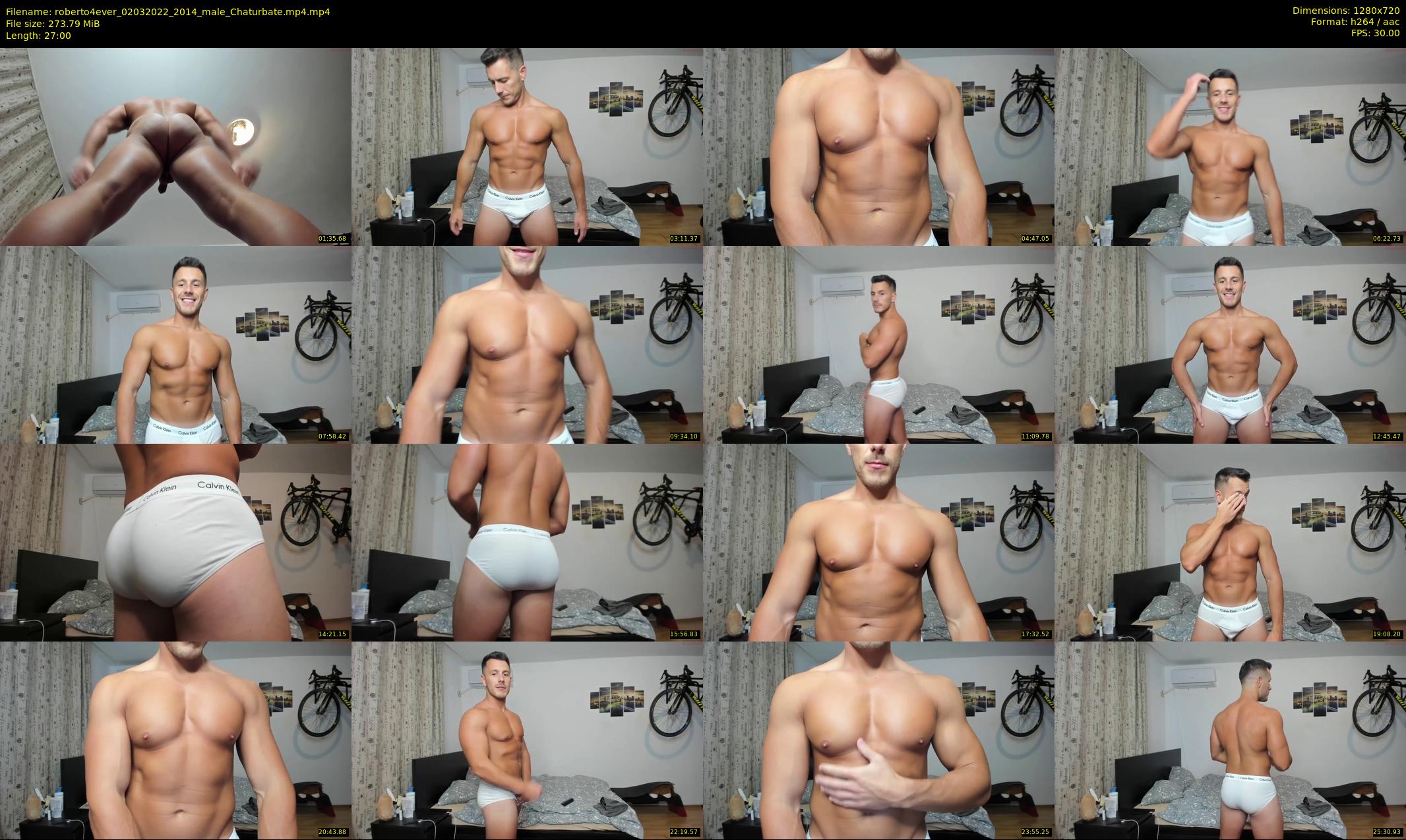 roberto4ever — 27 minute Chaturbate male cam show recording, 720p, Mar 2, 2022
