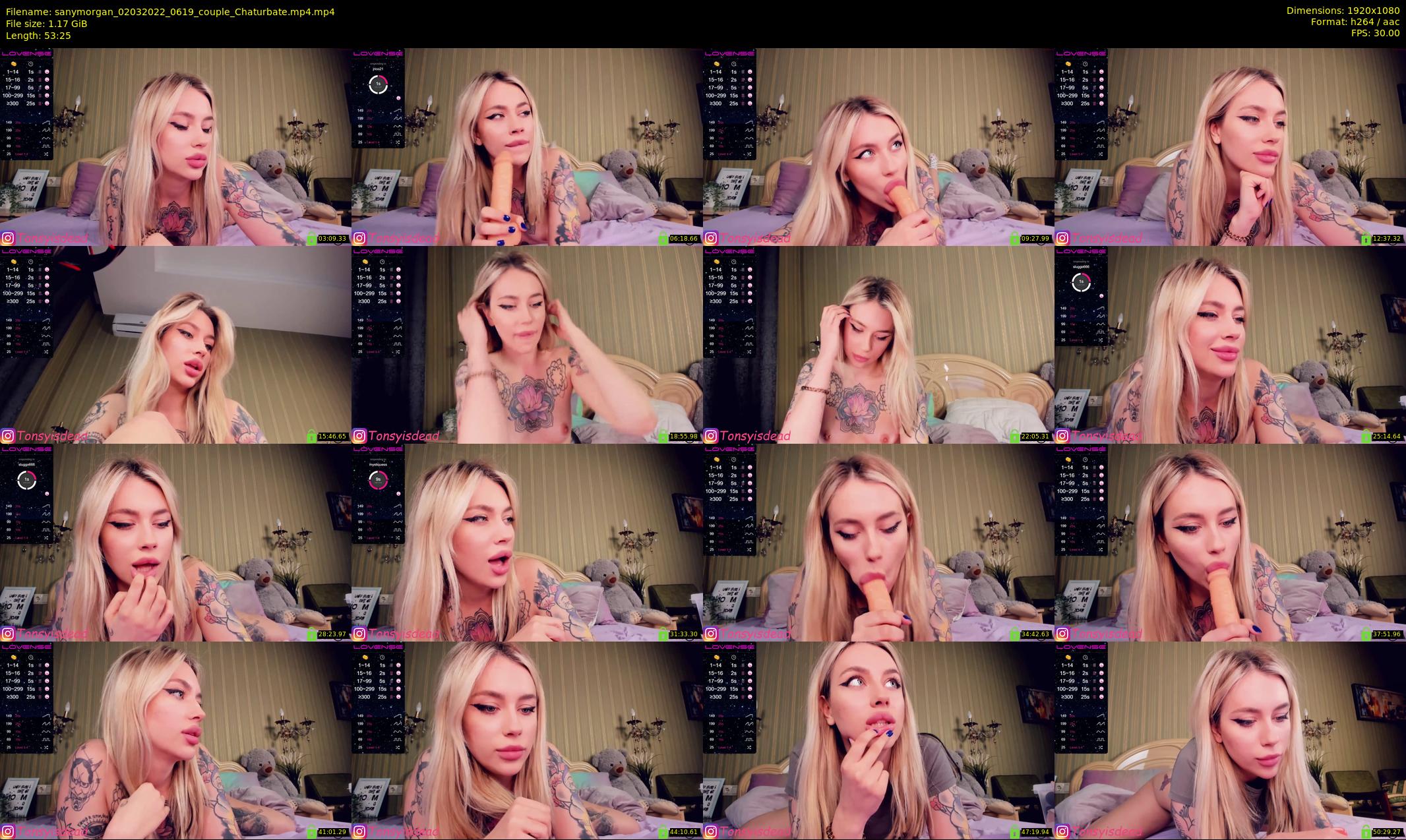 sanymorgan — 54 minute Chaturbate couple cam show recording, 1080p, Mar 2, 2022