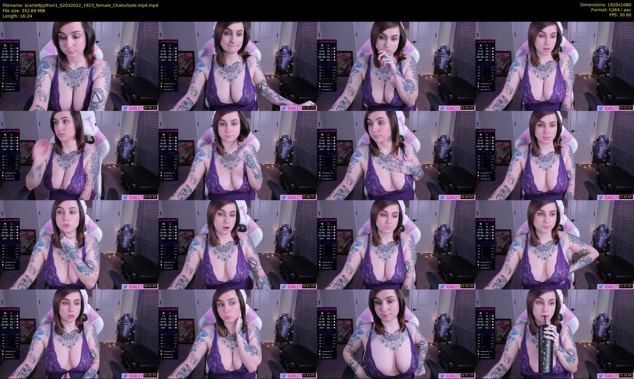 scarlettpython1 — 17 minute Chaturbate female cam show recording, 1080p, Mar 2, 2022
