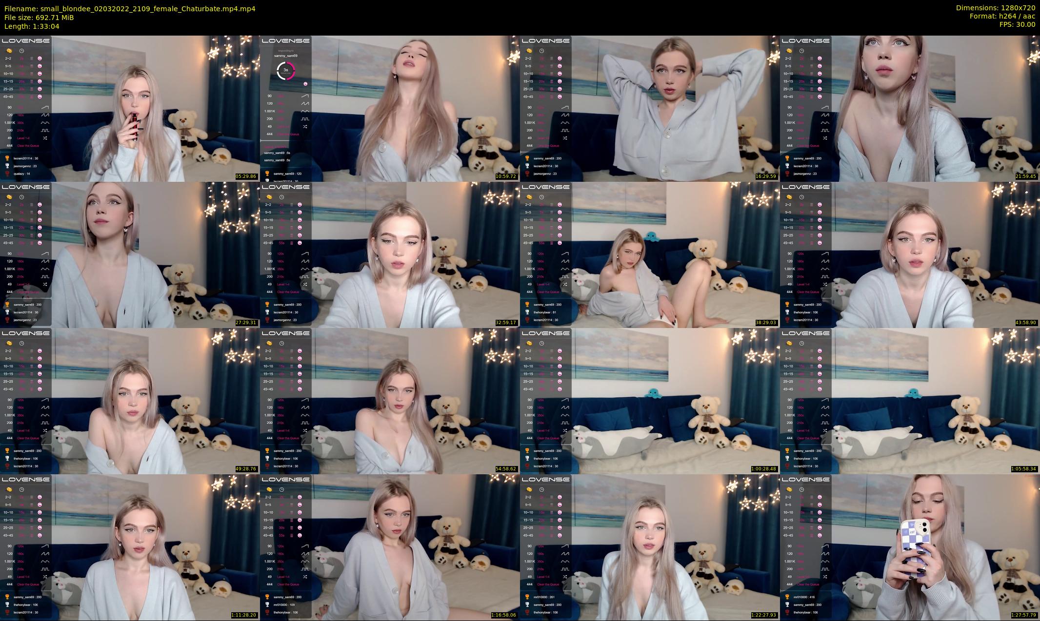 small_blondee — 94 minute Chaturbate female cam show recording, 720p, Mar 2, 2022