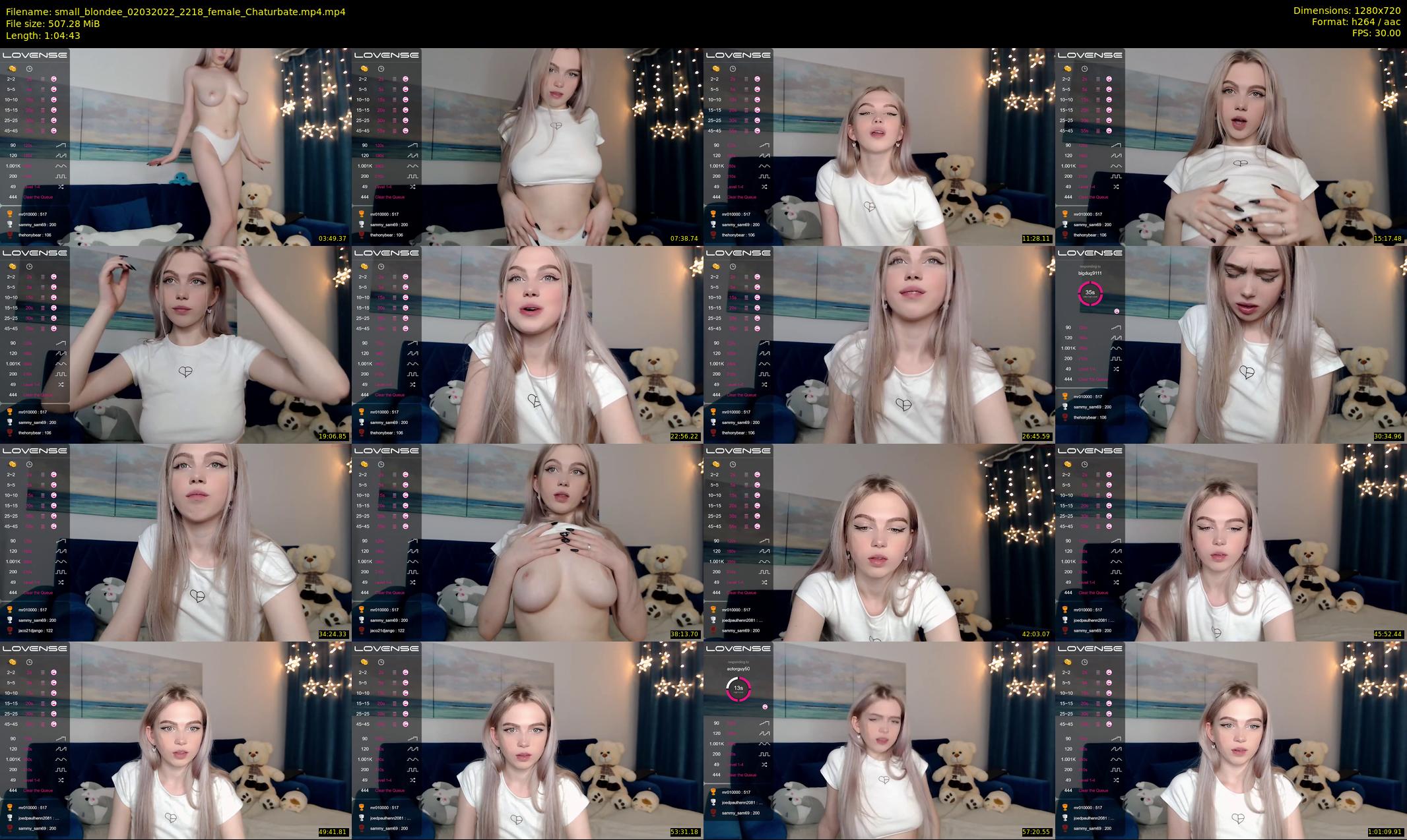 small_blondee — 65 minute Chaturbate female cam show recording, 720p, Mar 2, 2022