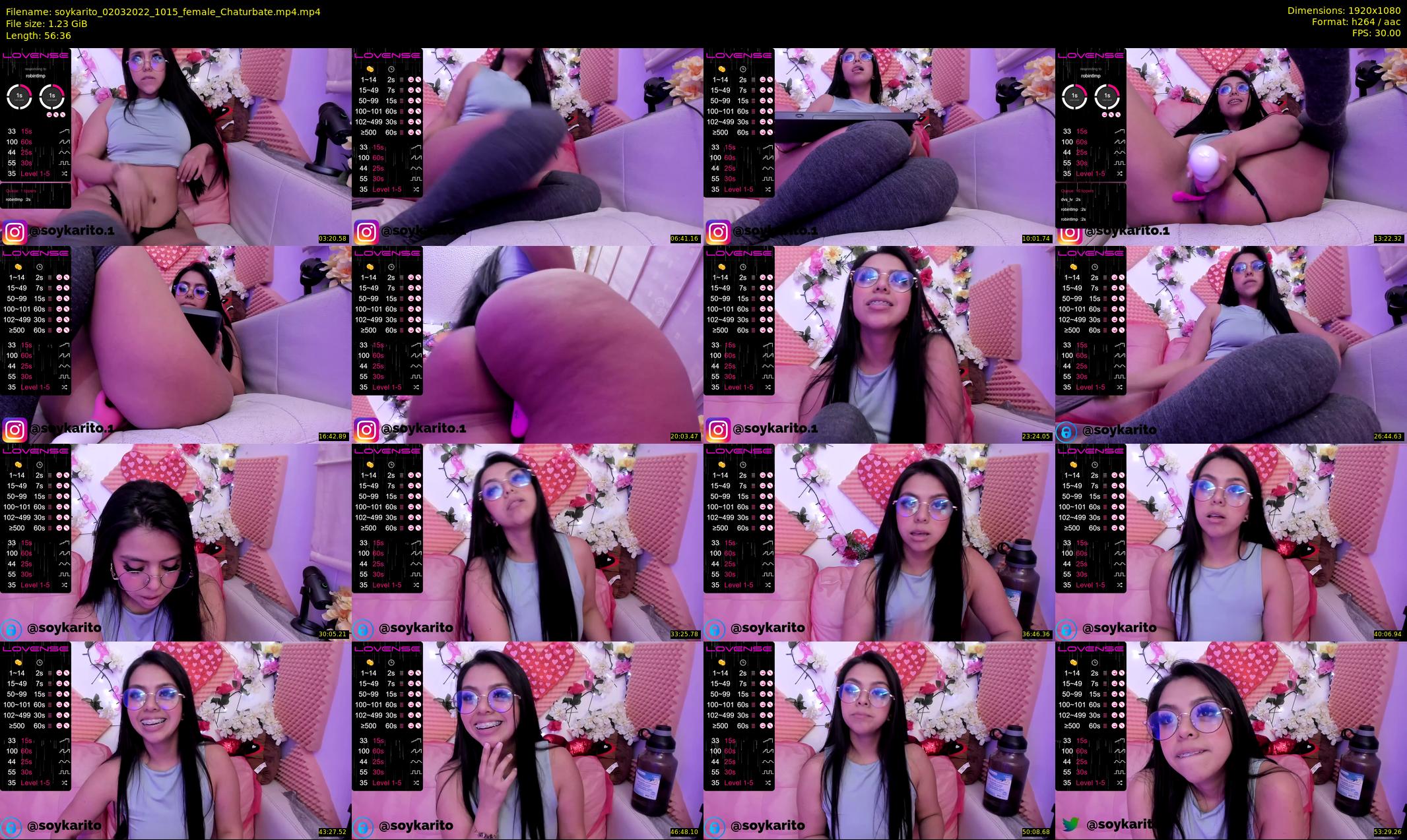 soykarito — 57 minute Chaturbate female cam show recording, 1080p, Mar 2, 2022