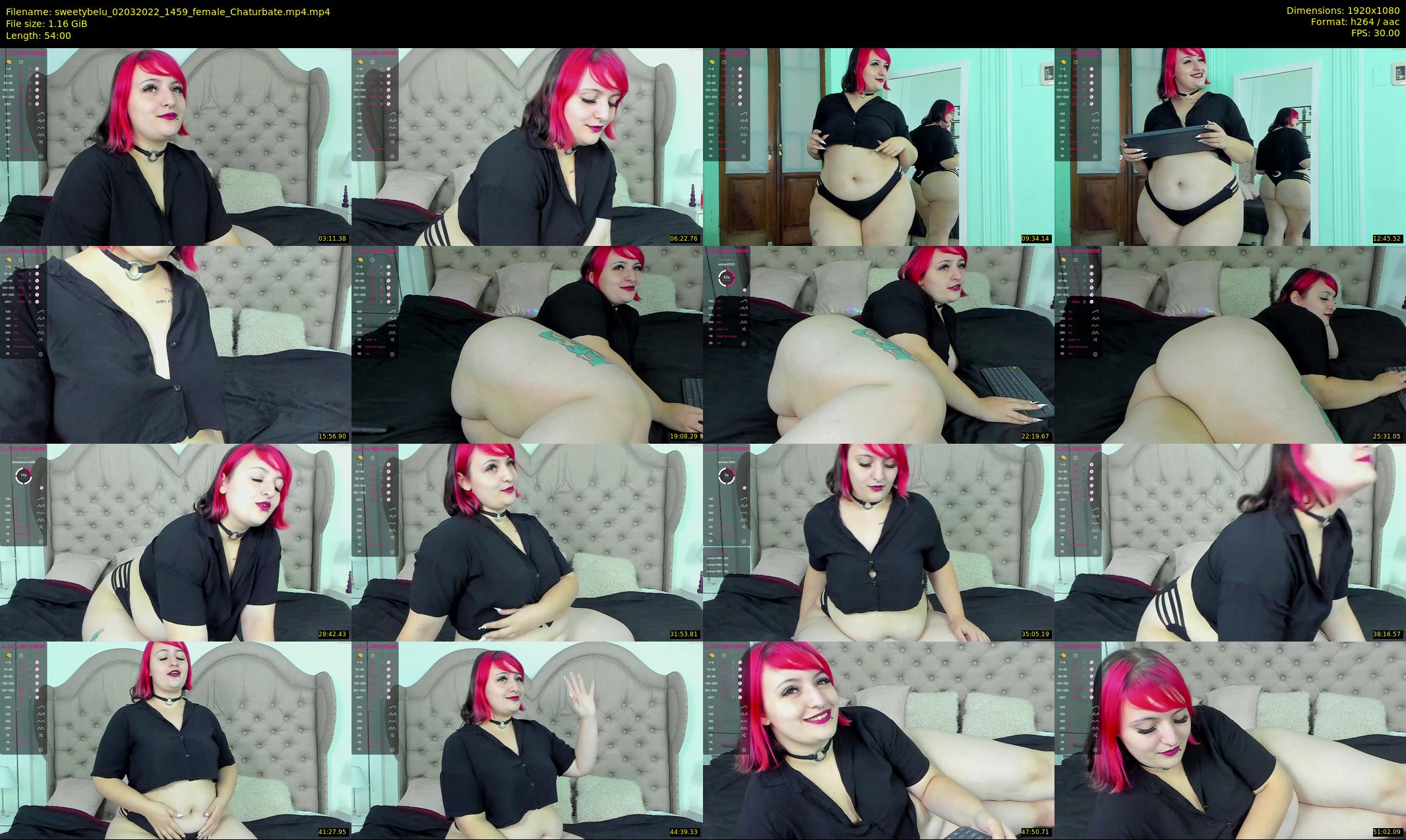 sweetybelu — 54 minute Chaturbate female cam show recording, 1080p, Mar 2, 2022