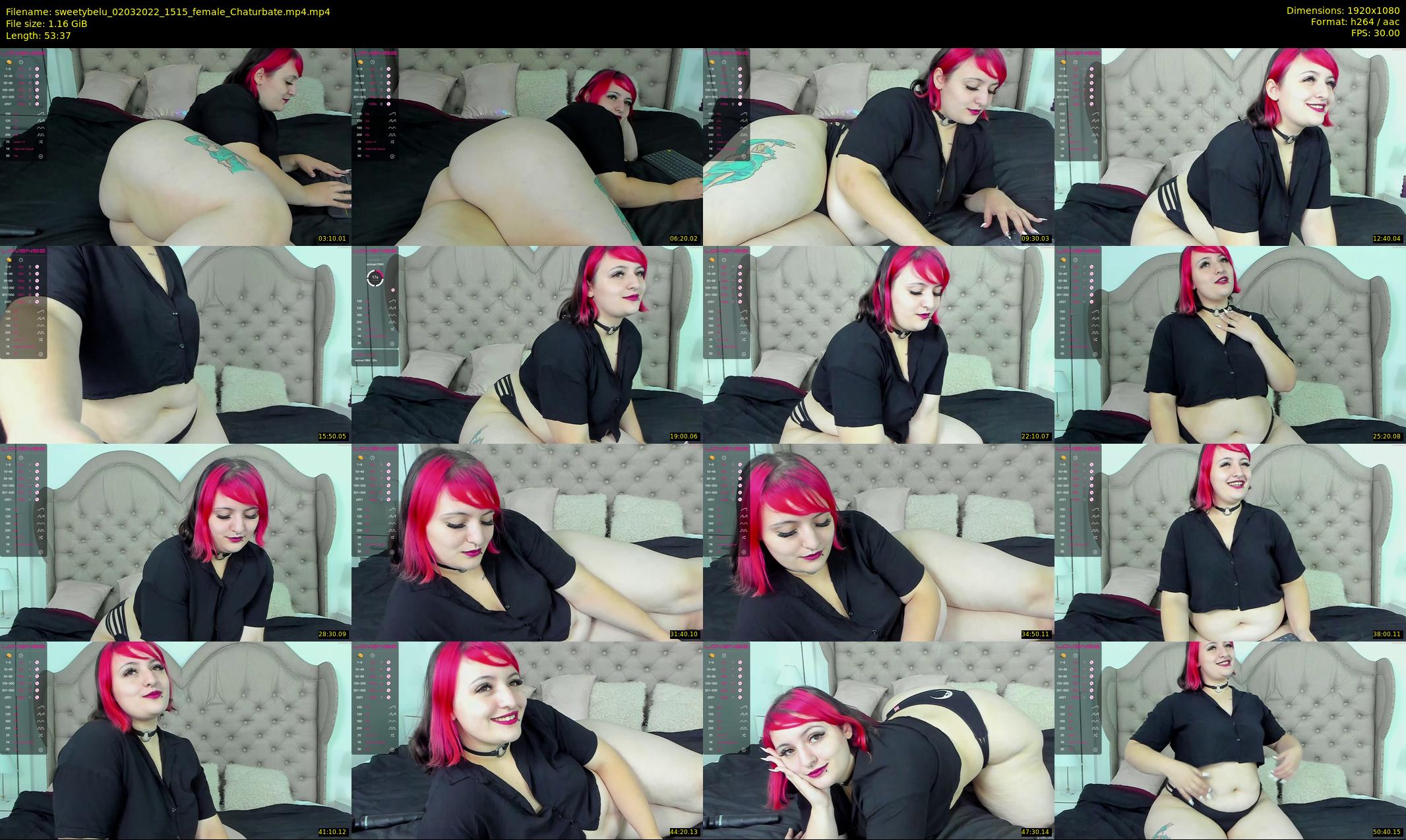 sweetybelu — 54 minute Chaturbate female cam show recording, 1080p, Mar 2, 2022