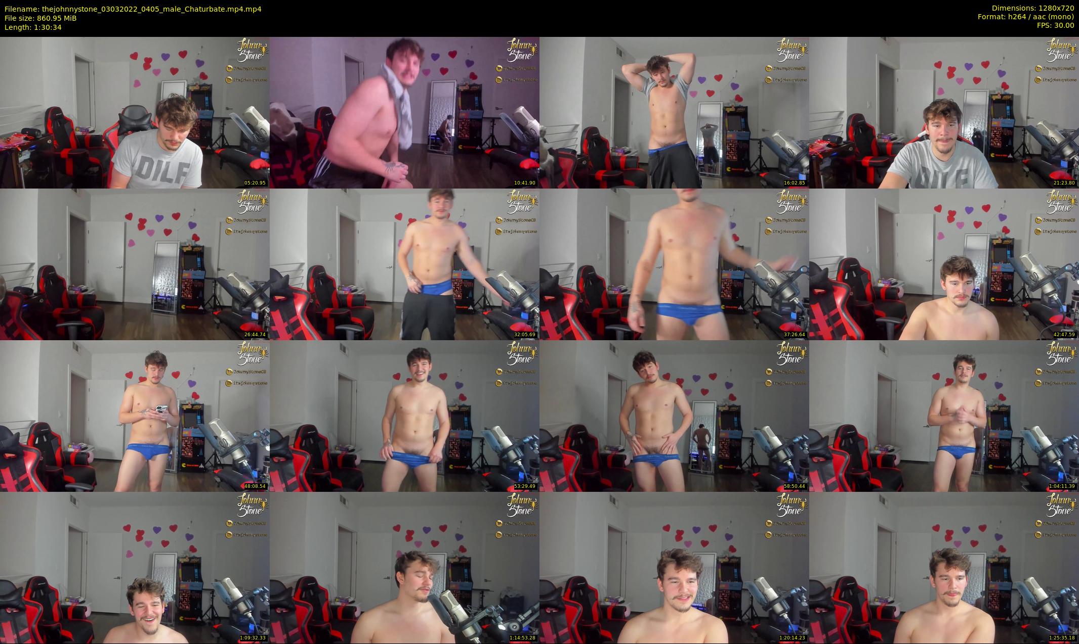 thejohnnystone — 91 minute Chaturbate male cam show recording, 720p, Mar 3, 2022