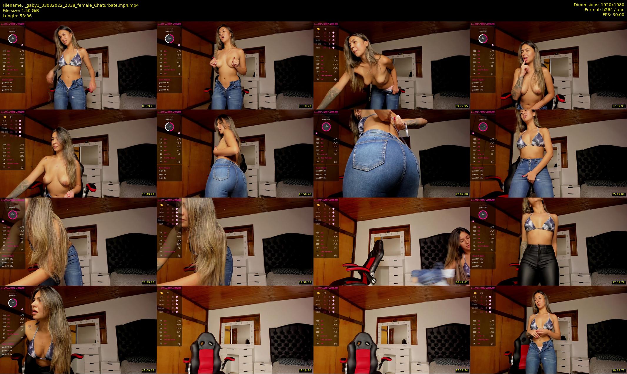 _gaby1 — 54 minute Chaturbate female cam show recording, 1080p, Mar 3, 2022