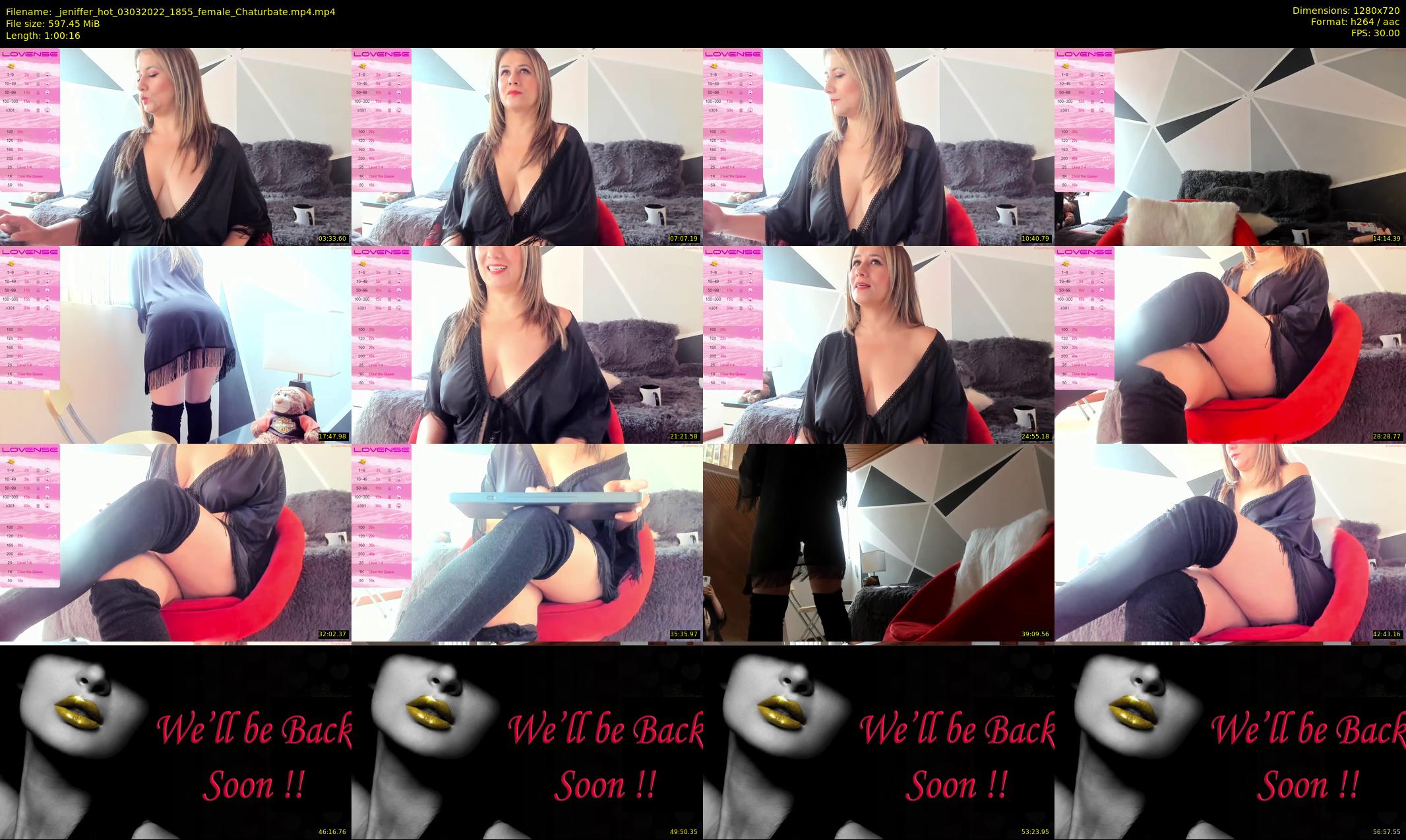 _jeniffer_hot — 61 minute Chaturbate female cam show recording, 720p, Mar 3, 2022
