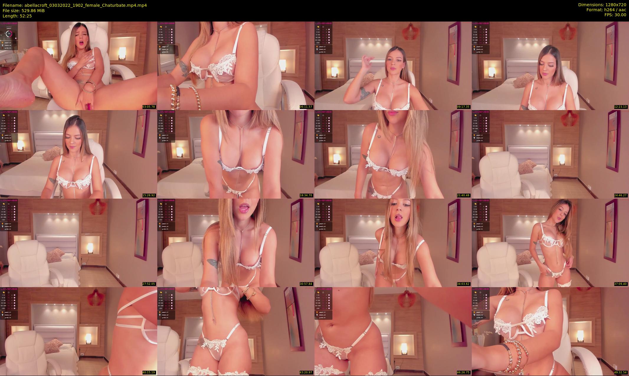 abellacroft — 53 minute Chaturbate female cam show recording, 720p, Mar 3, 2022