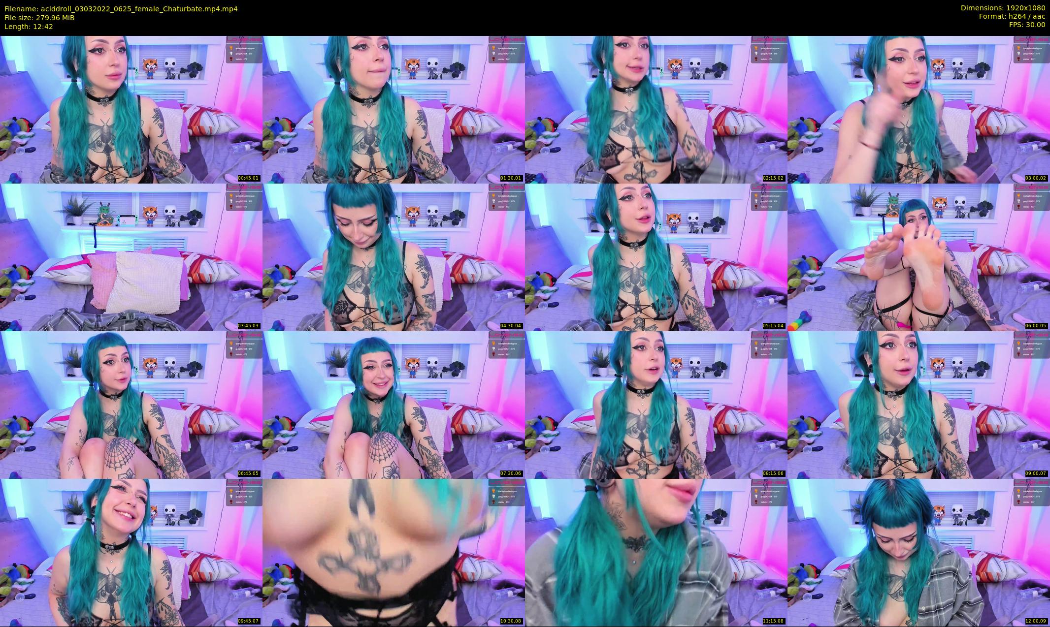 aciddroll — 13 minute Chaturbate female cam show recording, 1080p, Mar 3, 2022