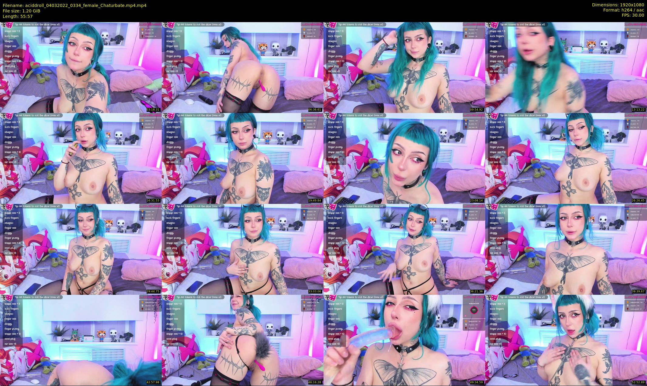 aciddroll — 56 minute Chaturbate female cam show recording, 1080p, Mar 4, 2022