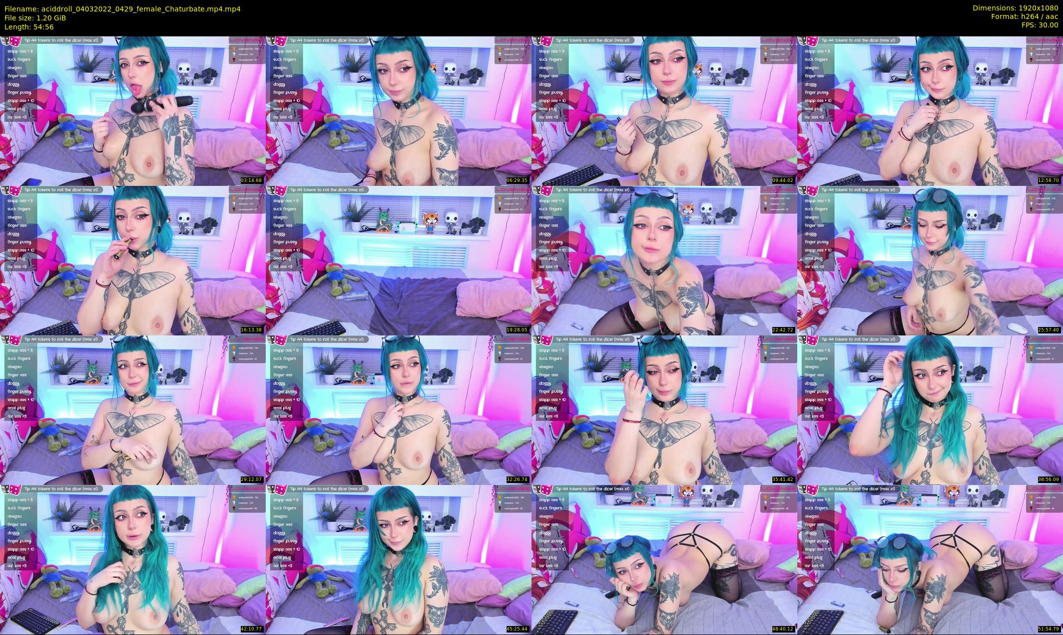 aciddroll — 55 minute Chaturbate female cam show recording, 1080p, Mar 4, 2022