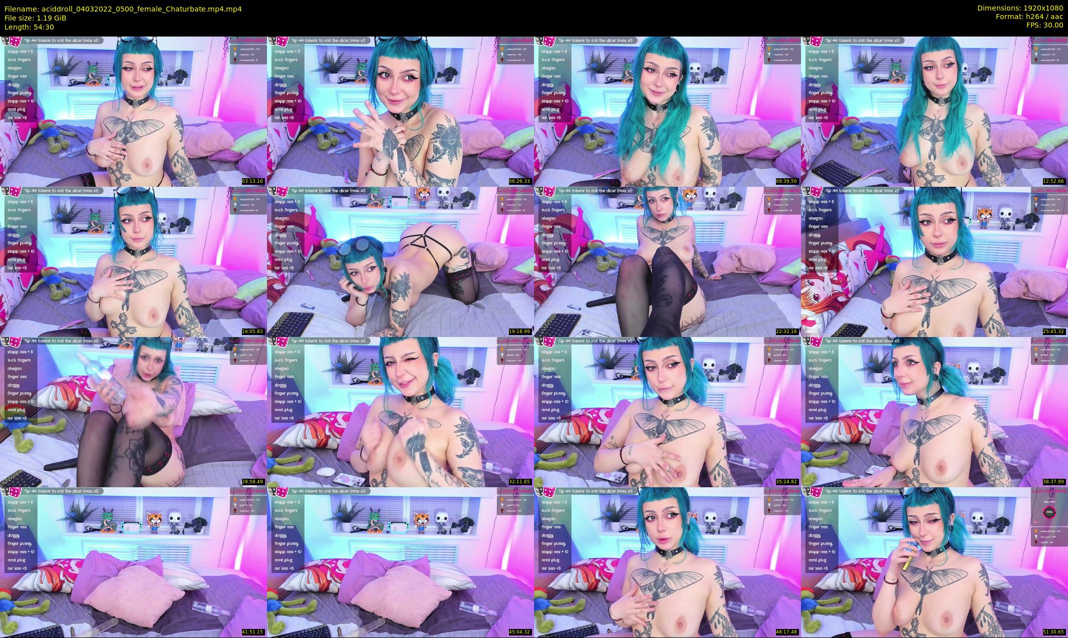 aciddroll — 55 minute Chaturbate female cam show recording, 1080p, Mar 4, 2022
