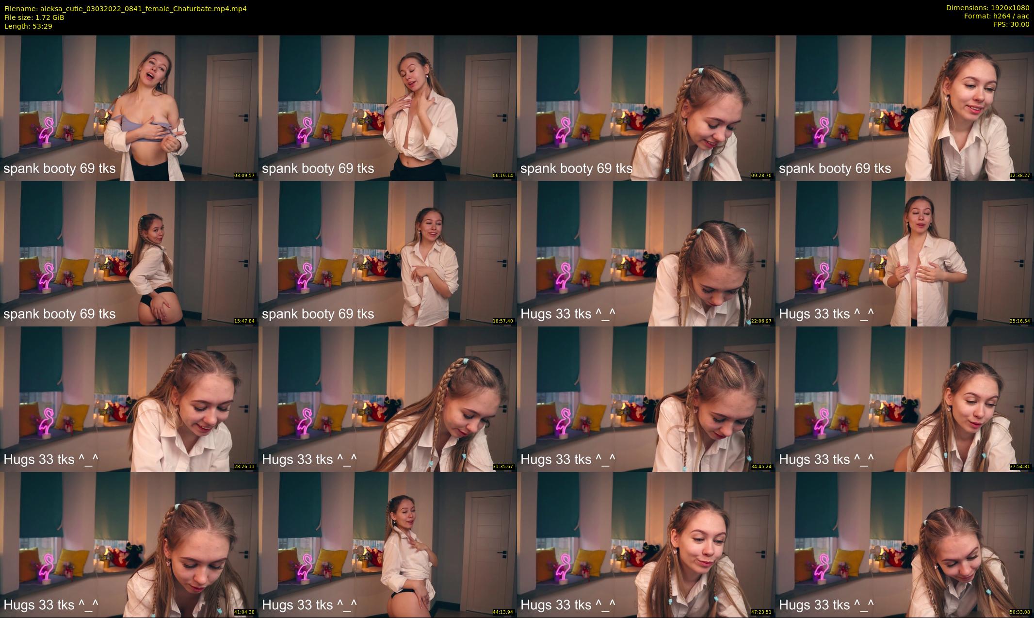 aleksa_cutie — 54 minute Chaturbate female cam show recording, 1080p, Mar 3, 2022