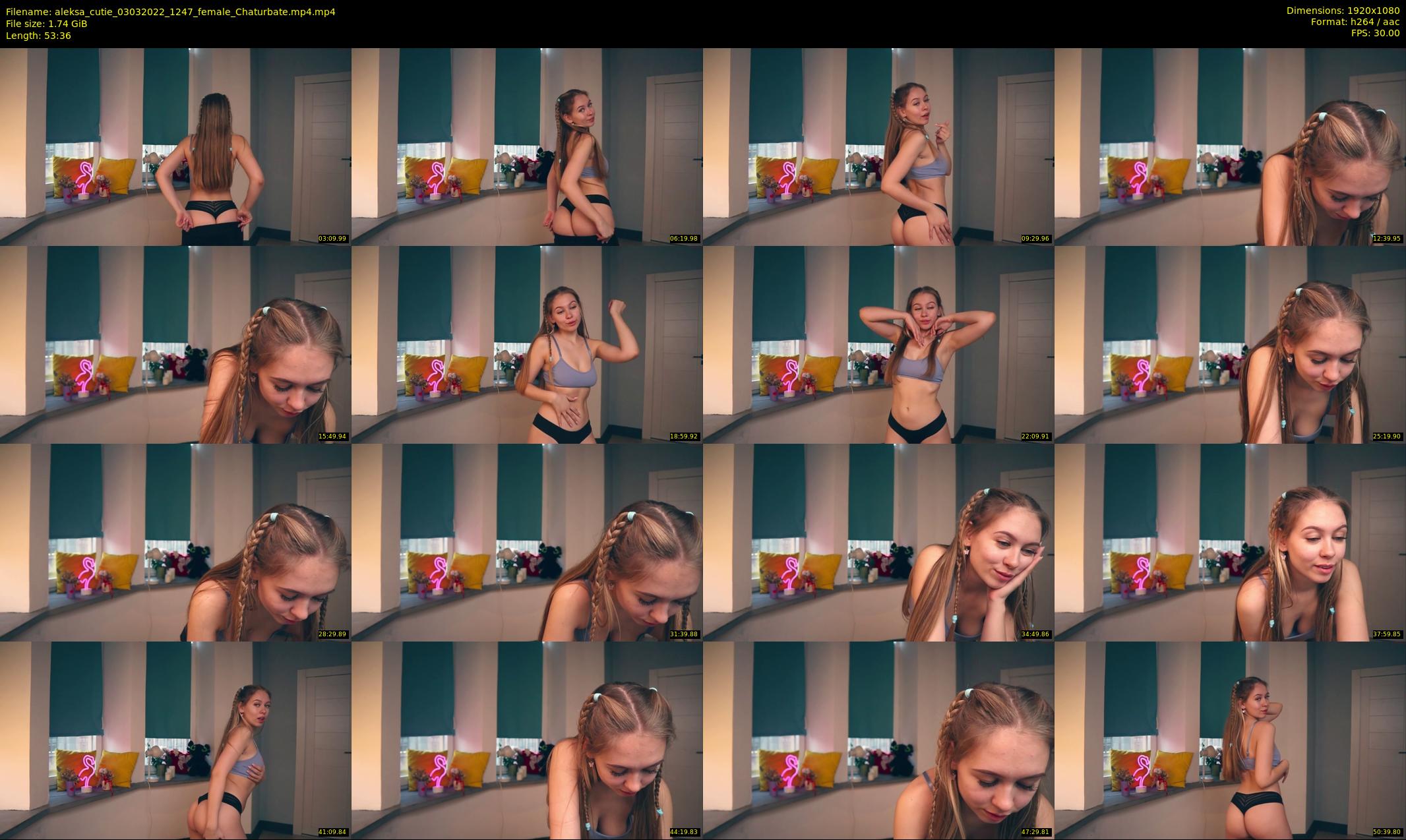 aleksa_cutie — 54 minute Chaturbate female cam show recording, 1080p, Mar 3, 2022