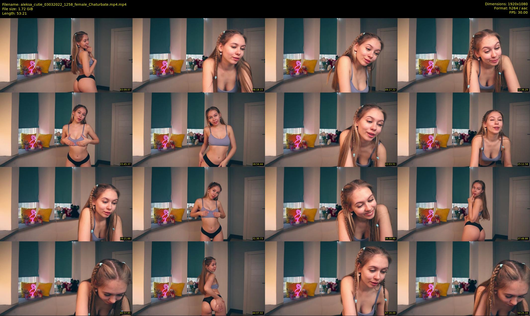 aleksa_cutie — 54 minute Chaturbate female cam show recording, 1080p, Mar 3, 2022