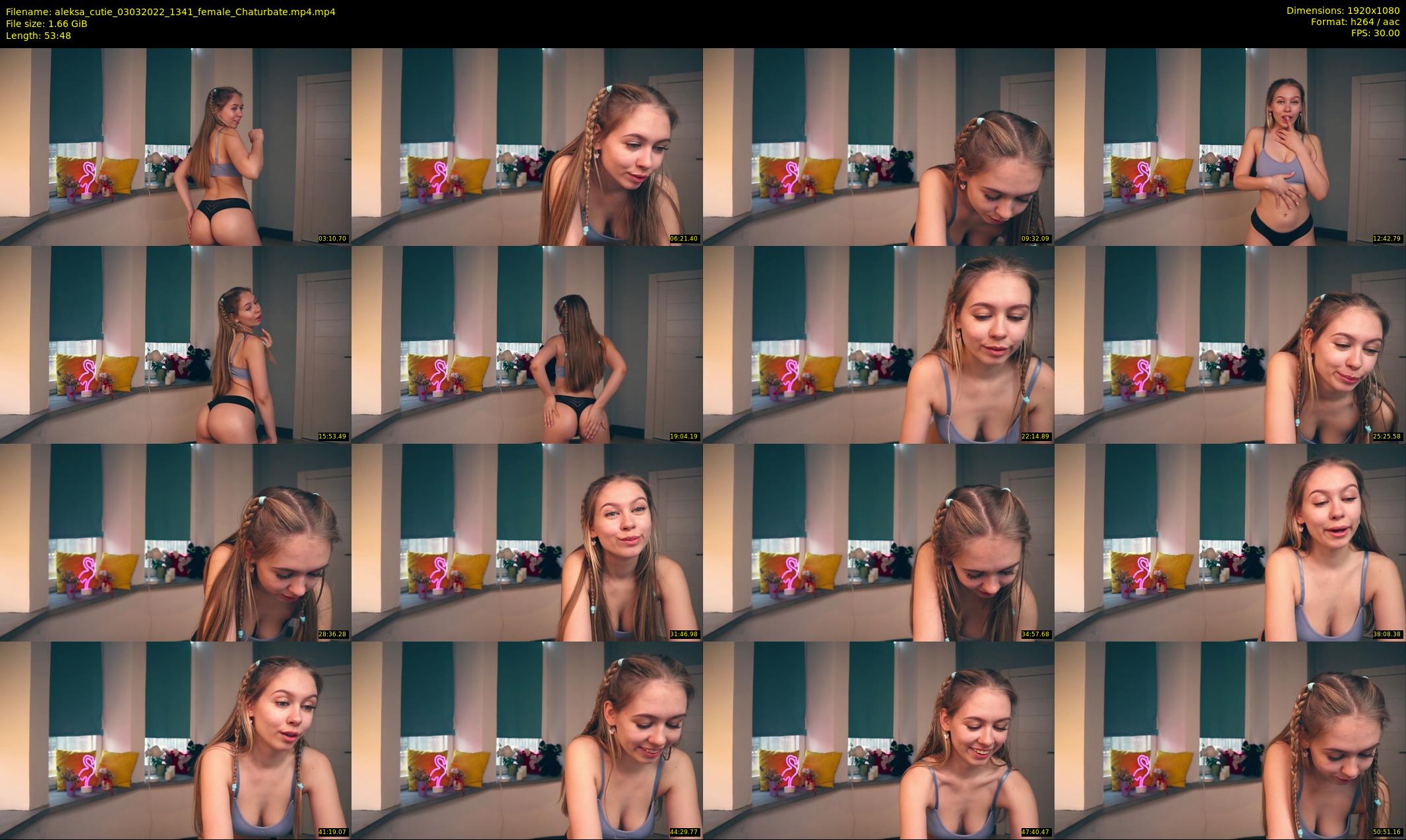 aleksa_cutie — 54 minute Chaturbate female cam show recording, 1080p, Mar 3, 2022