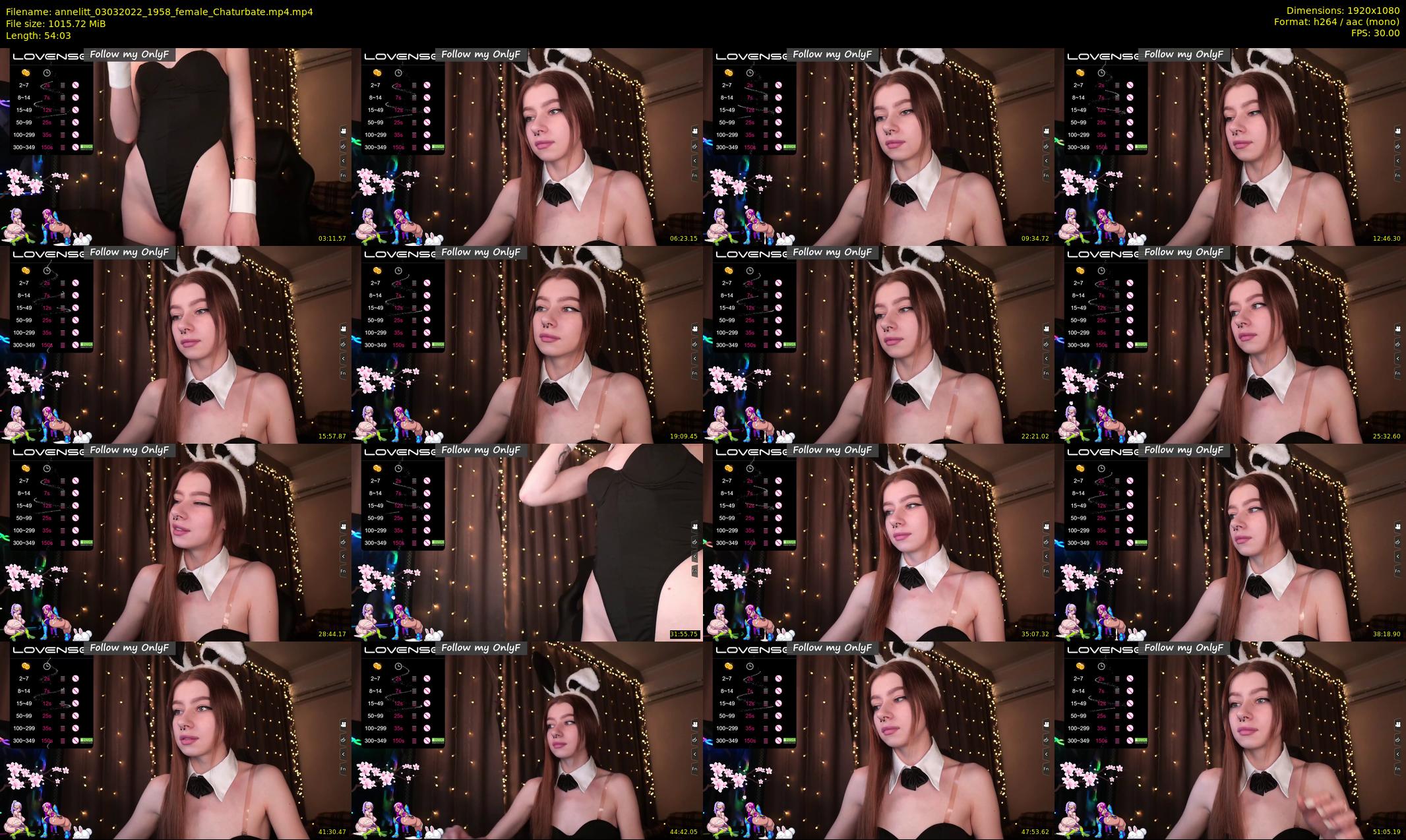 annelitt — 55 minute Chaturbate female cam show recording, 1080p, Mar 3, 2022