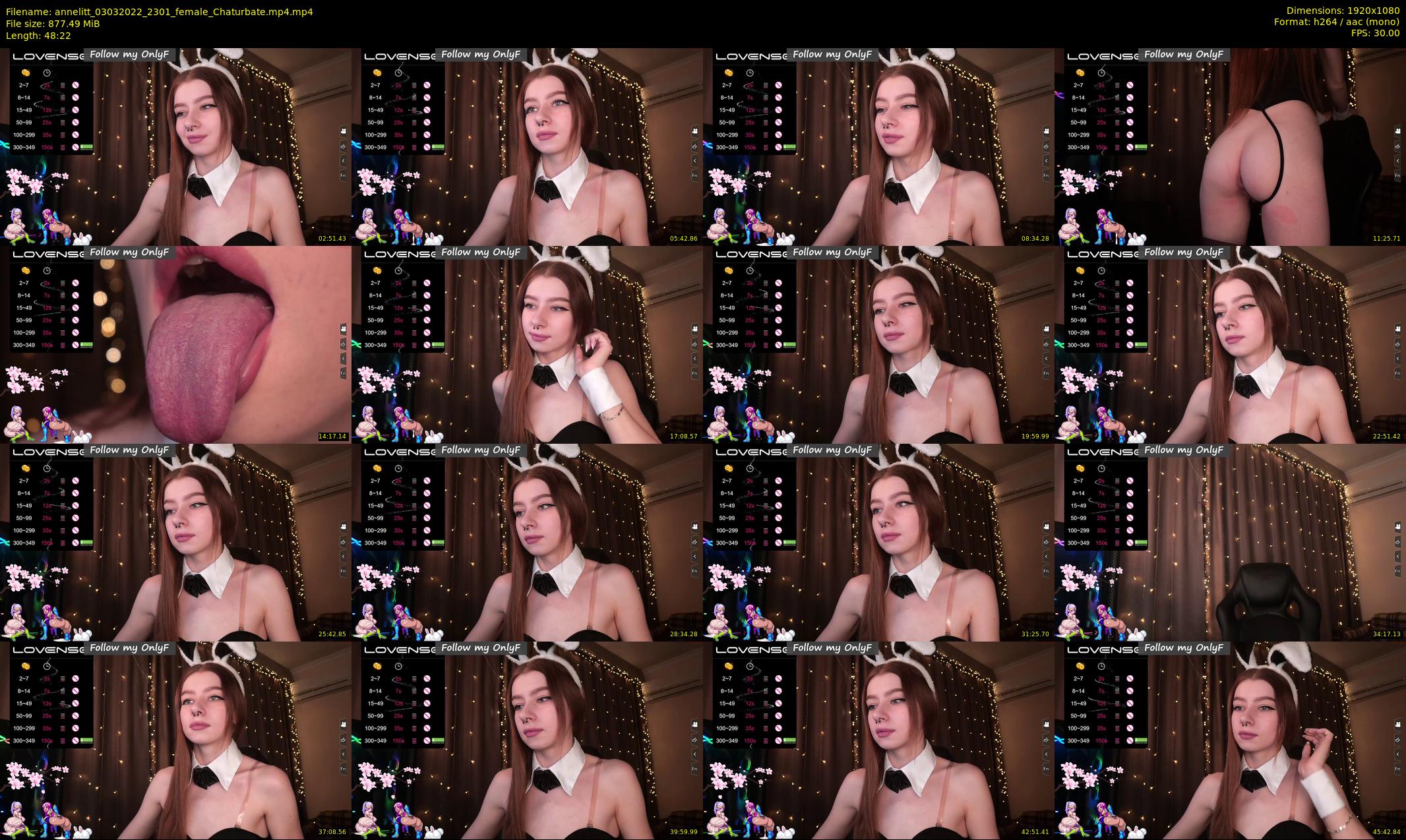 annelitt — 49 minute Chaturbate female cam show recording, 1080p, Mar 3, 2022