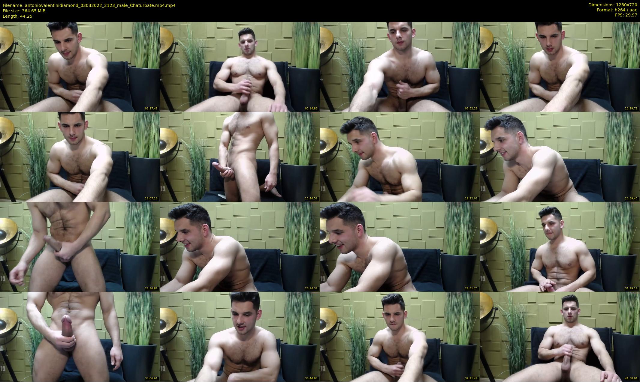 antoniovalentinidiamond — 45 minute Chaturbate male cam show recording, 720p, Mar 3, 2022