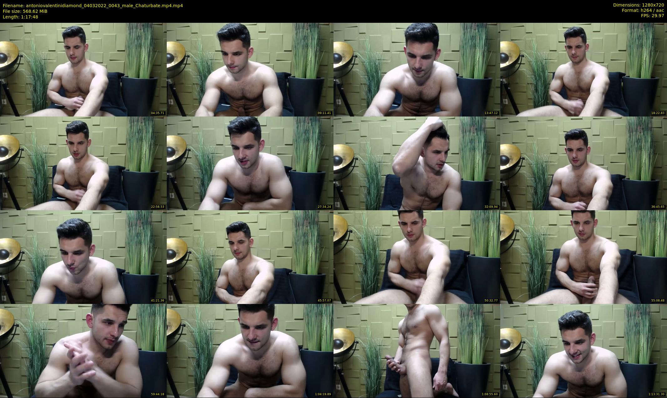 antoniovalentinidiamond — 78 minute Chaturbate male cam show recording, 720p, Mar 4, 2022