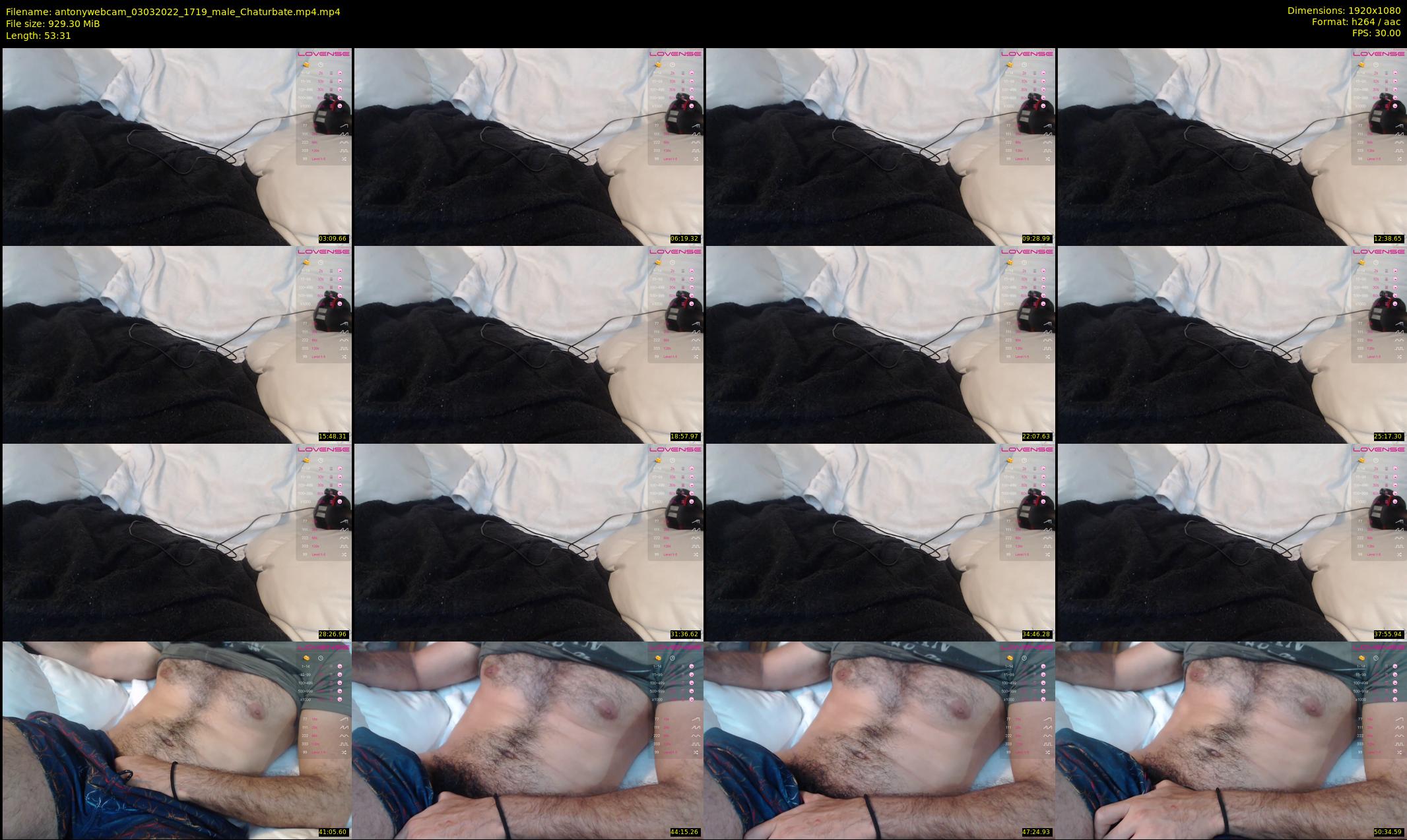 antonywebcam — 54 minute Chaturbate male cam show recording, 1080p, Mar 3, 2022