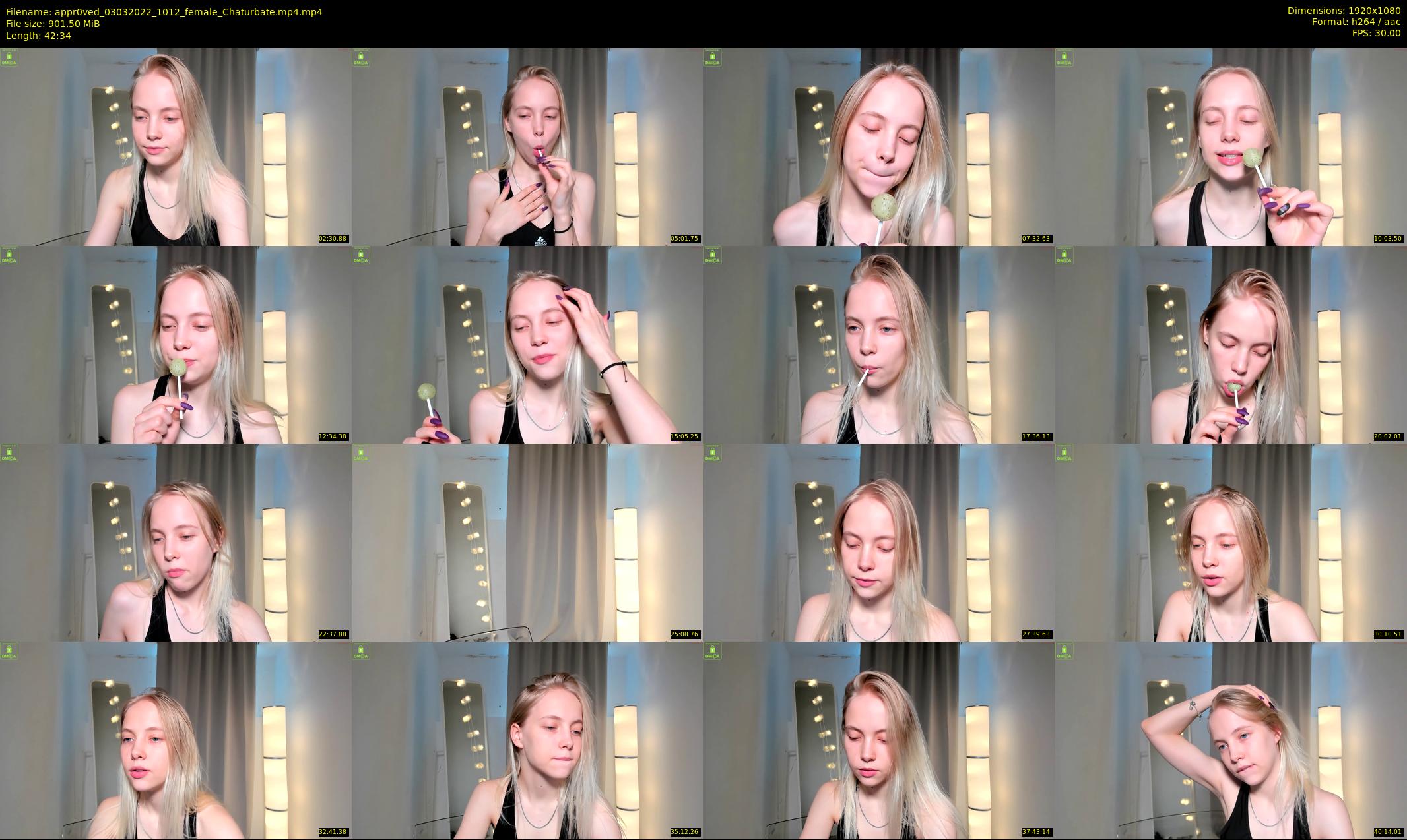 appr0ved — 43 minute Chaturbate female cam show recording, 1080p, Mar 3, 2022