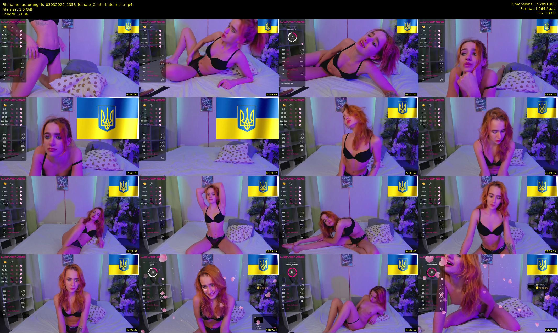 autumngirls — 54 minute Chaturbate couple cam show recording, 1080p, Mar 3, 2022