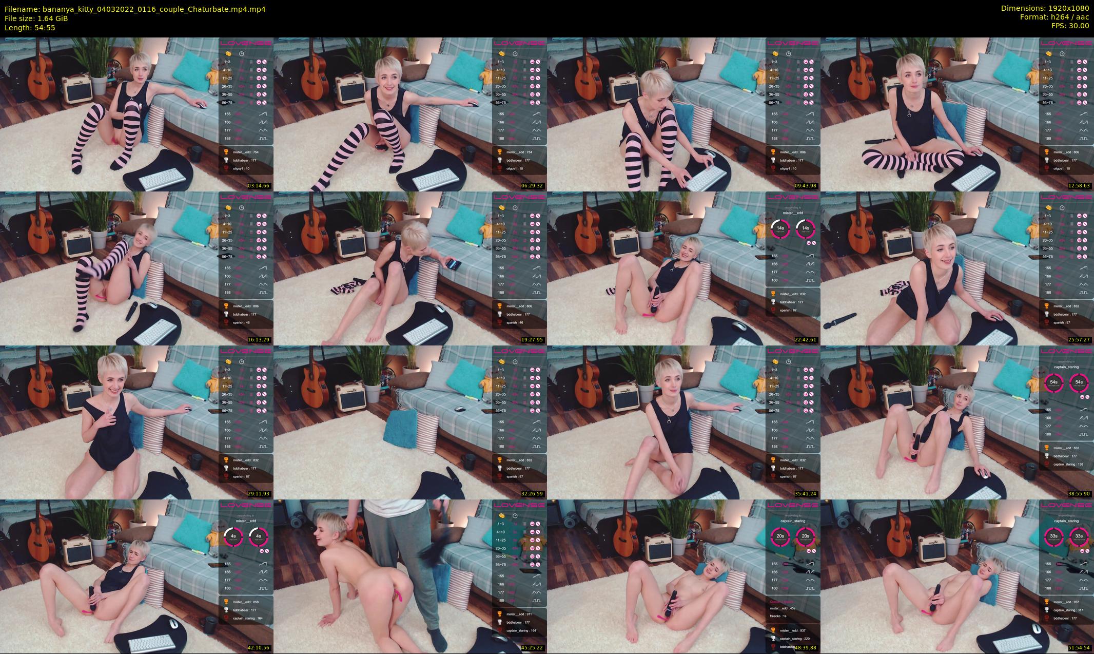 bananya_kitty — 55 minute Chaturbate couple cam show recording, 1080p, Mar 4, 2022
