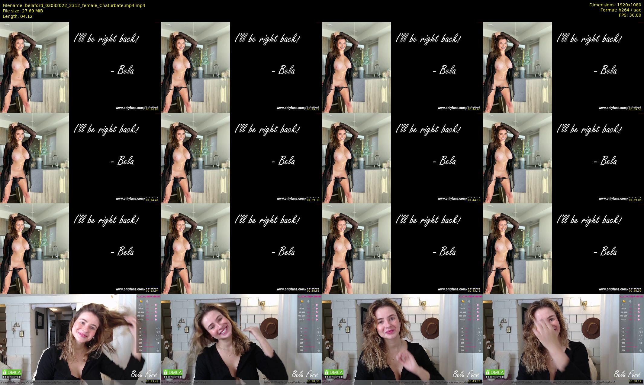 belaford — 5 minute Chaturbate female cam show recording, 1080p, Mar 3, 2022