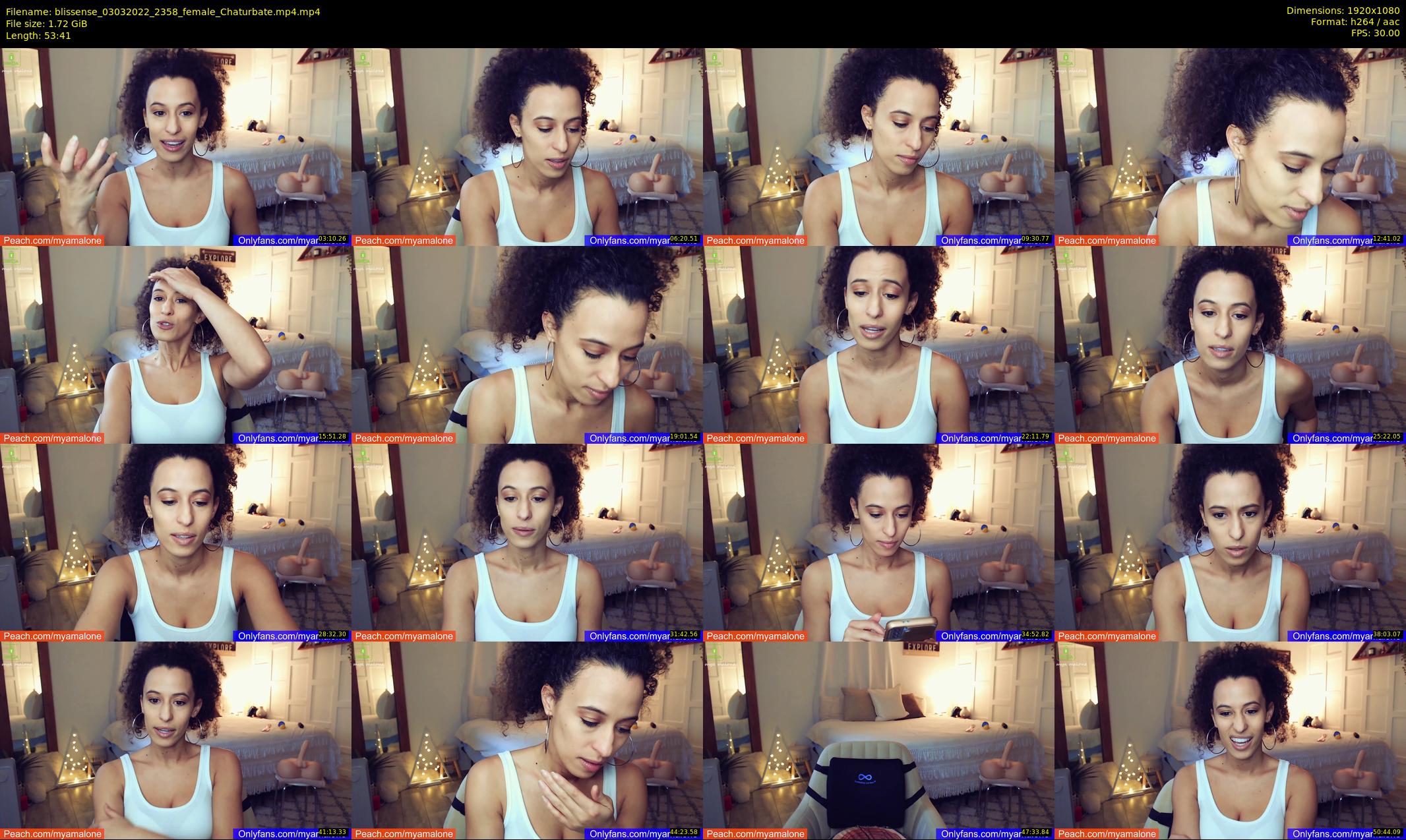 blissense — 54 minute Chaturbate female cam show recording, 1080p, Mar 3, 2022